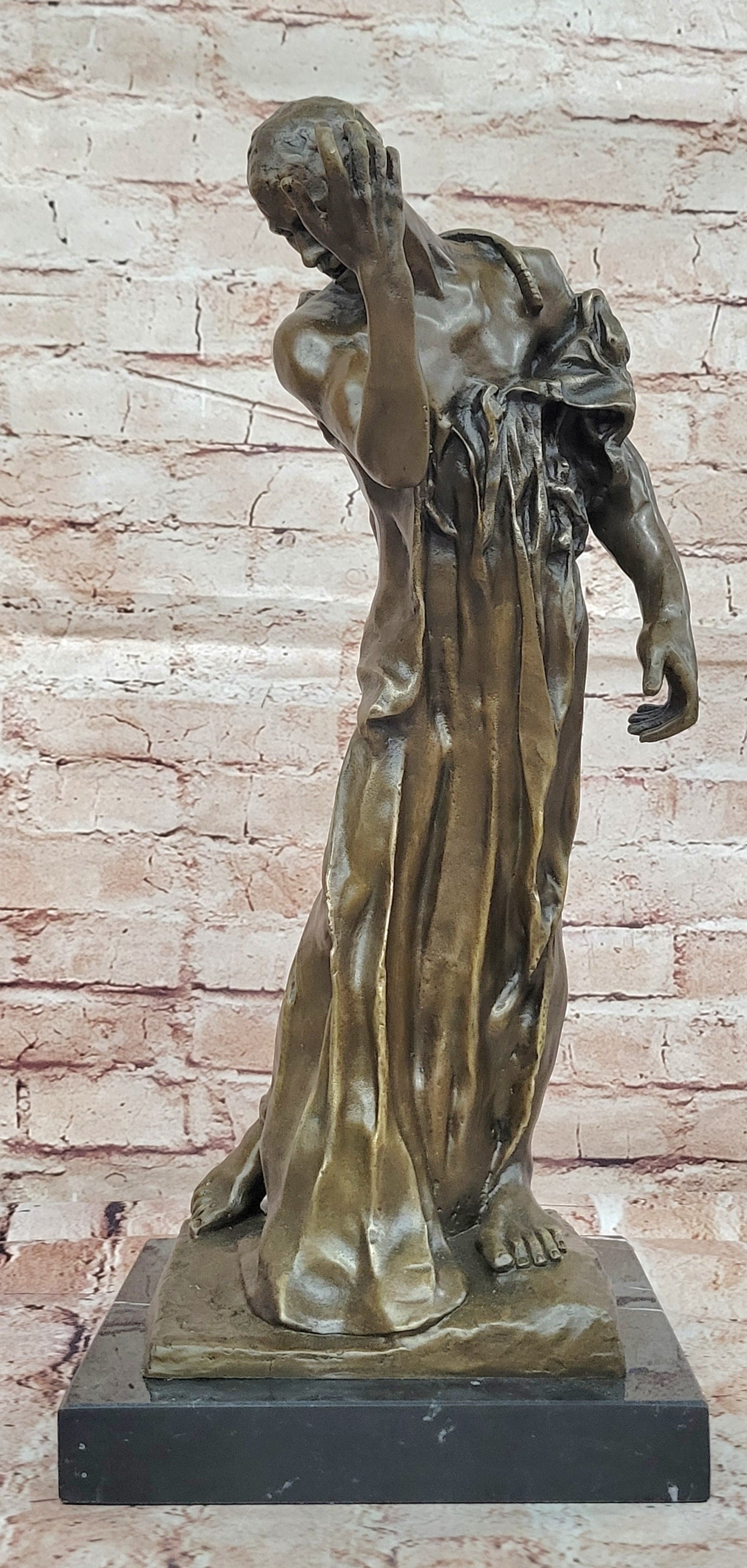 Augustine Rodin Museum Quality Classic Artwork Detailed Bronze Figurine Figure