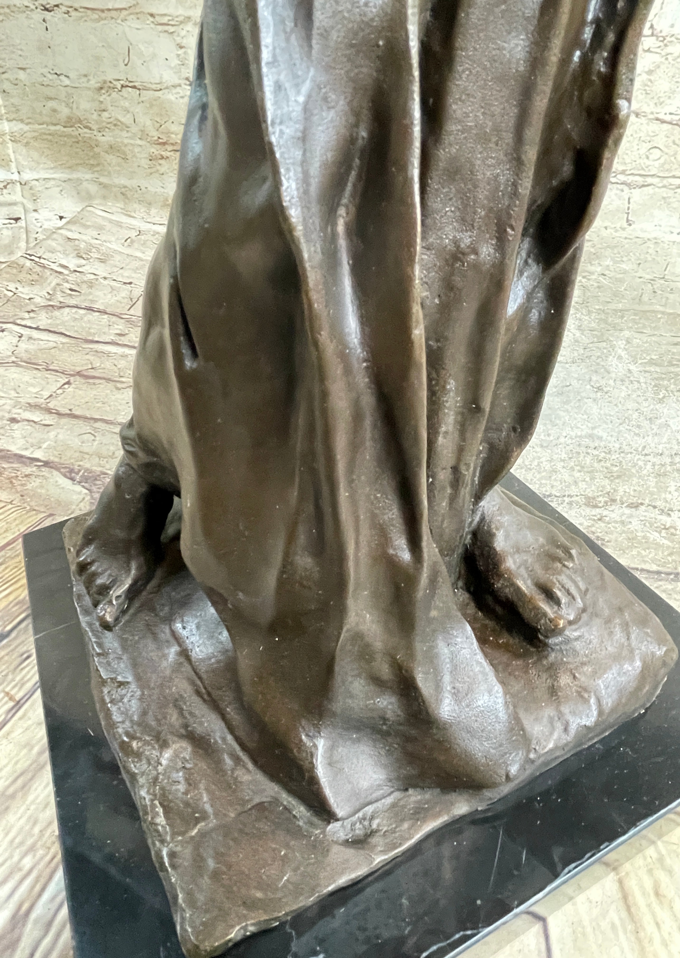 Augustine Rodin Museum Quality  Classic Artwork Detailed Bronze Figurine Figure