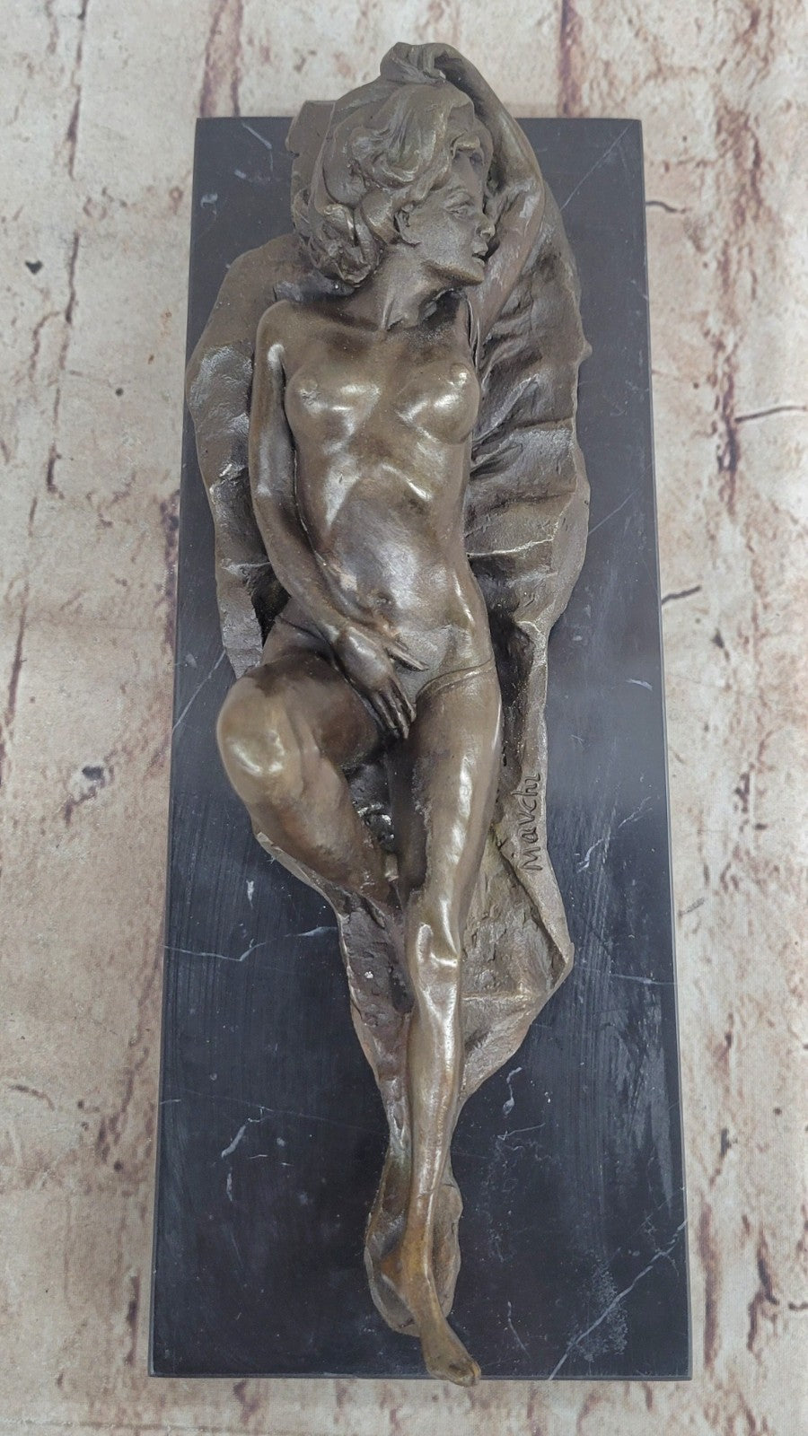 Buy Elegant “Nude Beauty” 100% Genuine Bronze Sculpture by Mavchi – Limited Edition Modern Art Sale