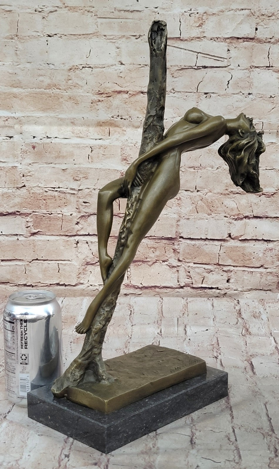 Signed Original Italian Artist Aldo Vitaleh Erotic Nude Lady Bronze Sculpture Gift