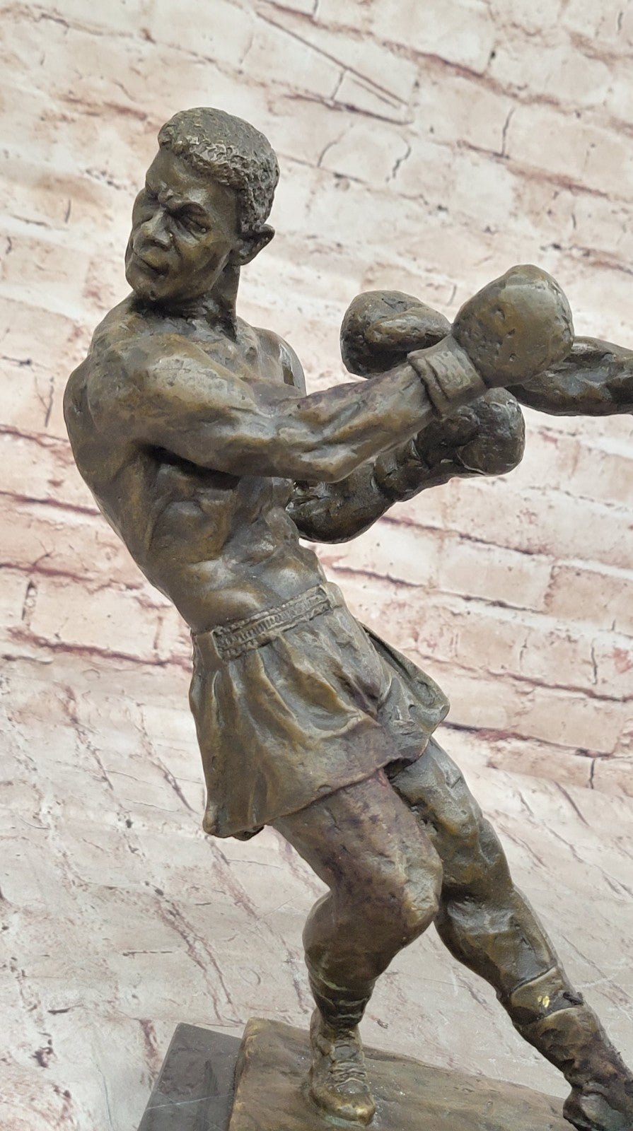 Boxing Ring Side Fighting Decor Bronze Sculpture Statue Figurine Figure Sale Art