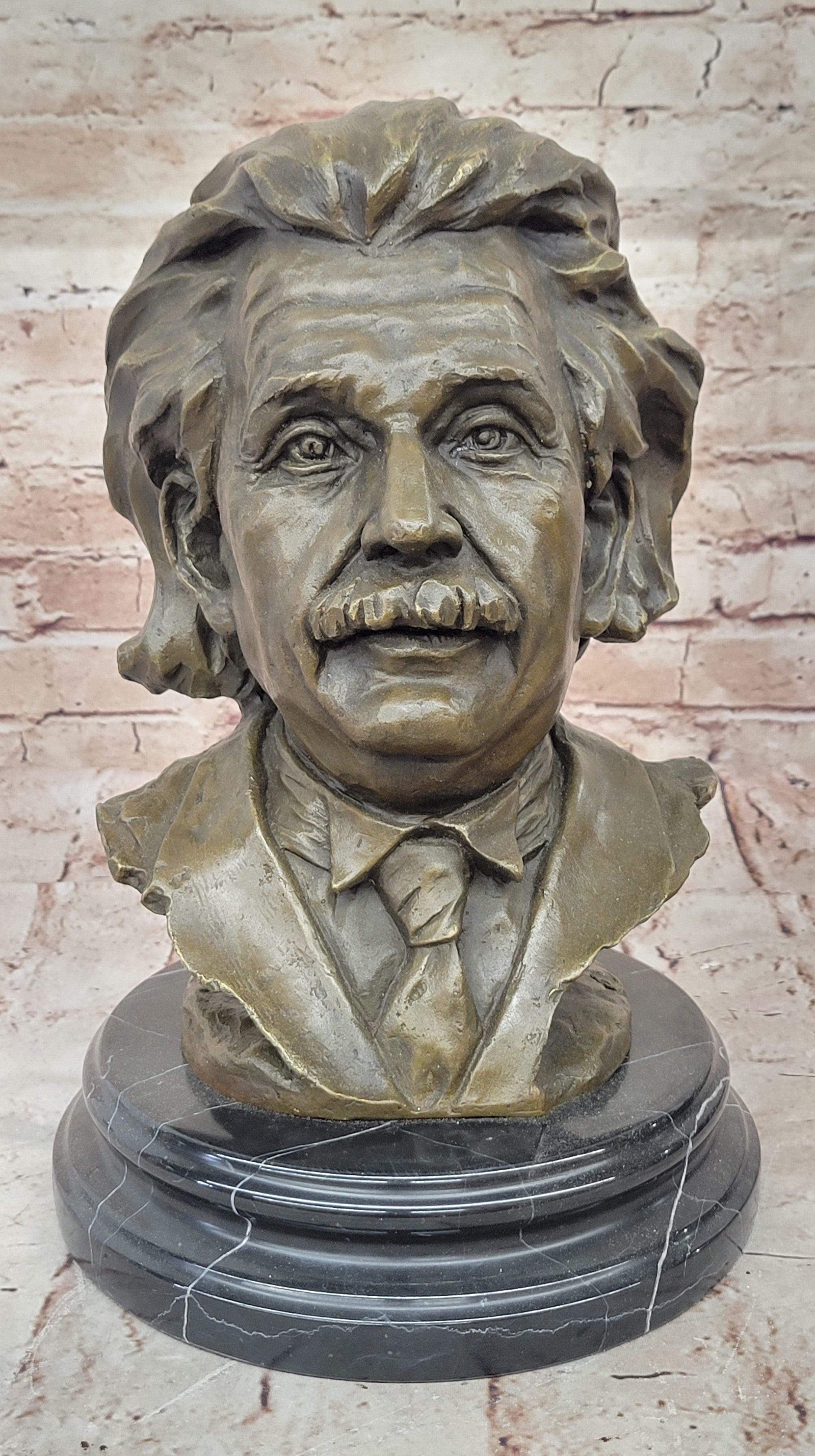 Famous Mathematician physicist Einstein Hand Made Genuine Bronze Sculpture