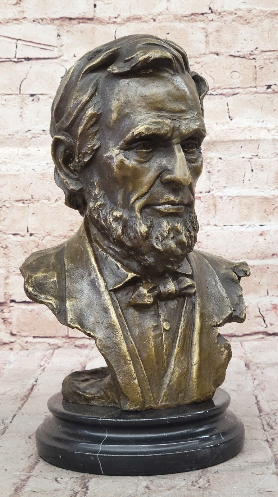 Hot Cast Abraham Lincoln USA president Bronze Sculpture Classic Artwork Figurine