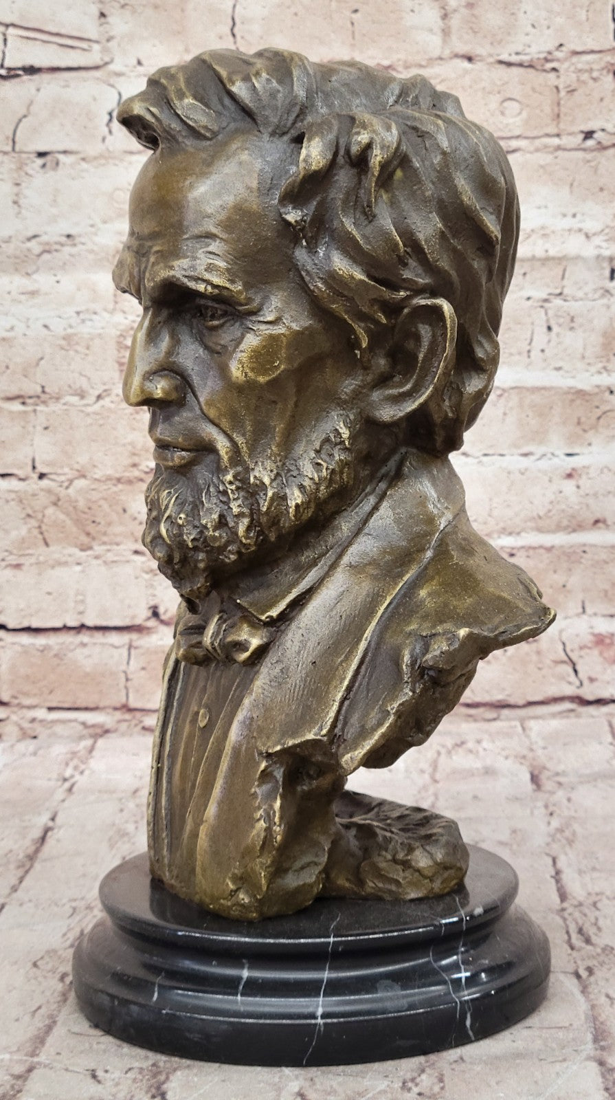 Hot Cast Abraham Lincoln USA president Bronze Sculpture Classic Artwork Figurine