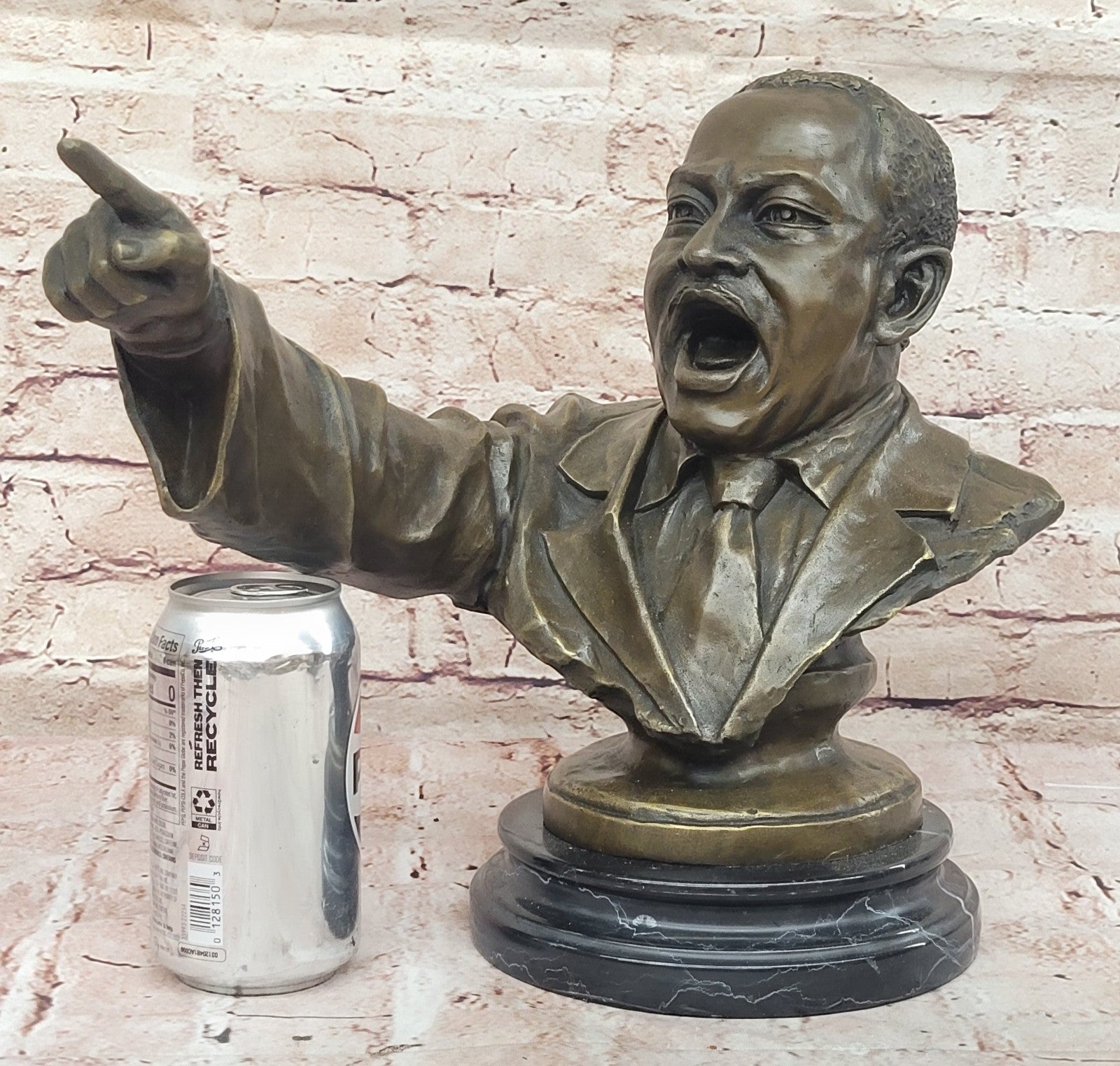 Golden Legacy Hand Made Bronze of Martin Luther King Jr. Home/Office Decor Figure