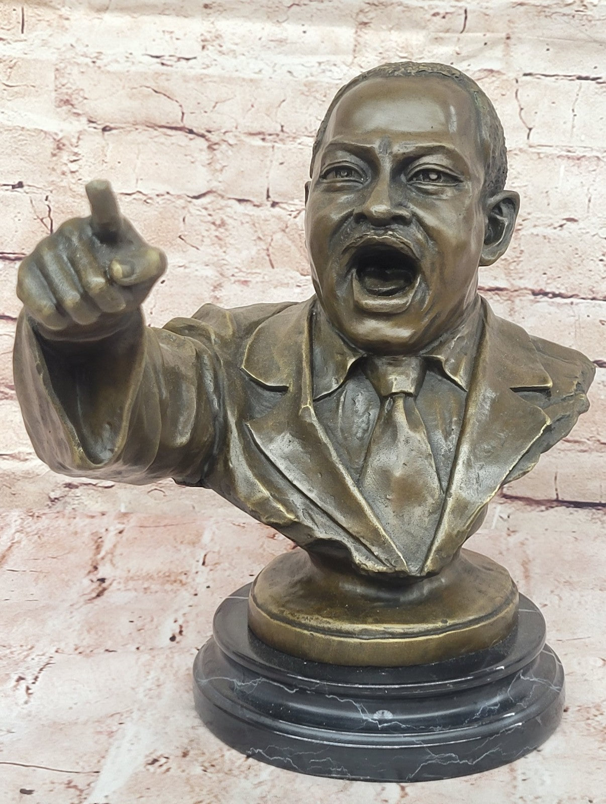 Golden Legacy Hand Made Bronze of Martin Luther King Jr. Home/Office Decor Figure