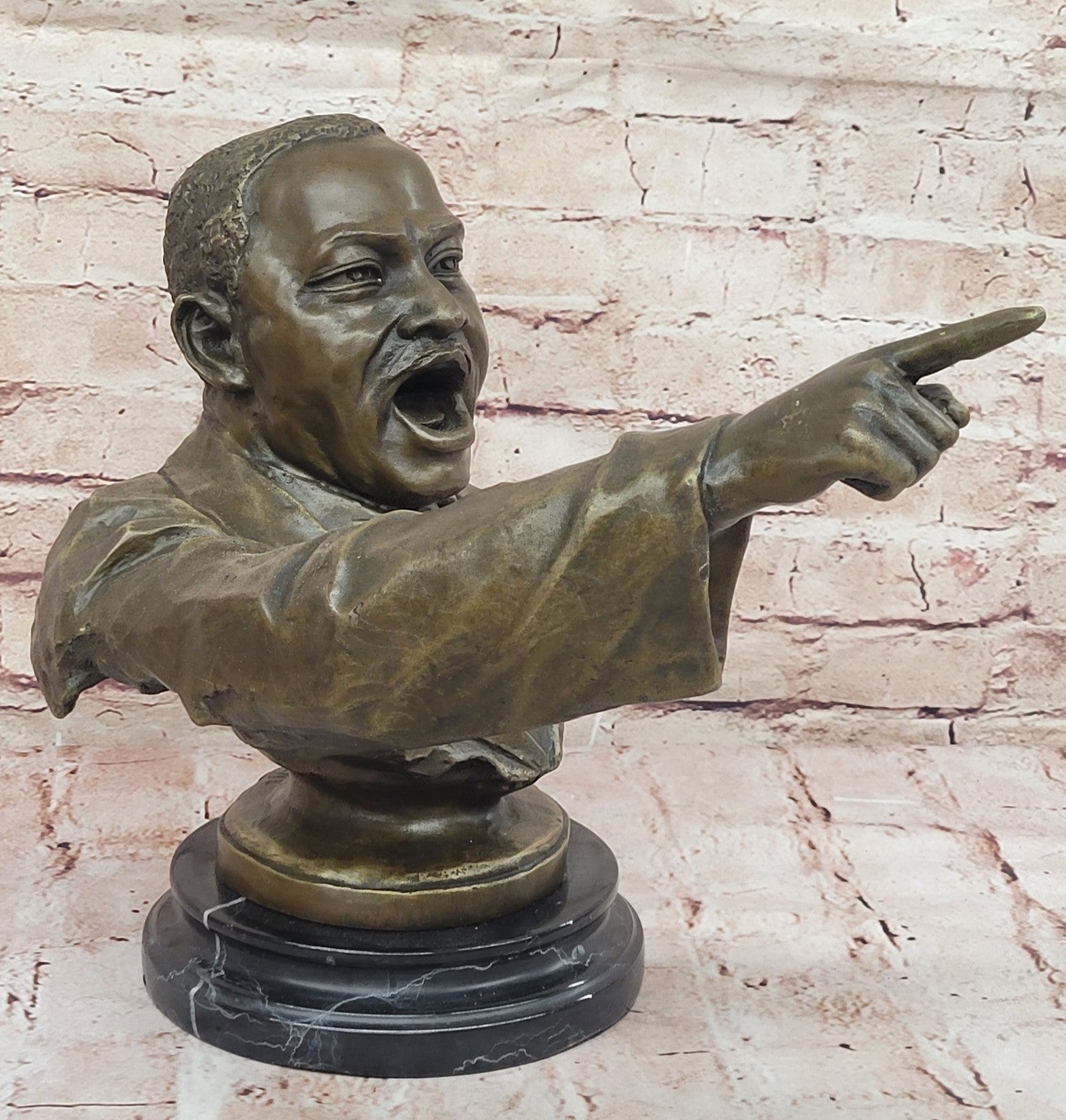 Golden Legacy Hand Made Bronze of Martin Luther King Jr. Home/Office Decor Figure
