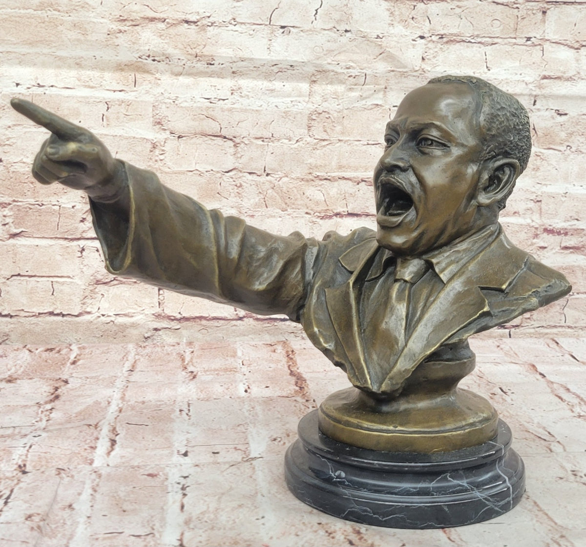 Golden Legacy Hand Made Bronze of Martin Luther King Jr. Home/Office Decor Figure
