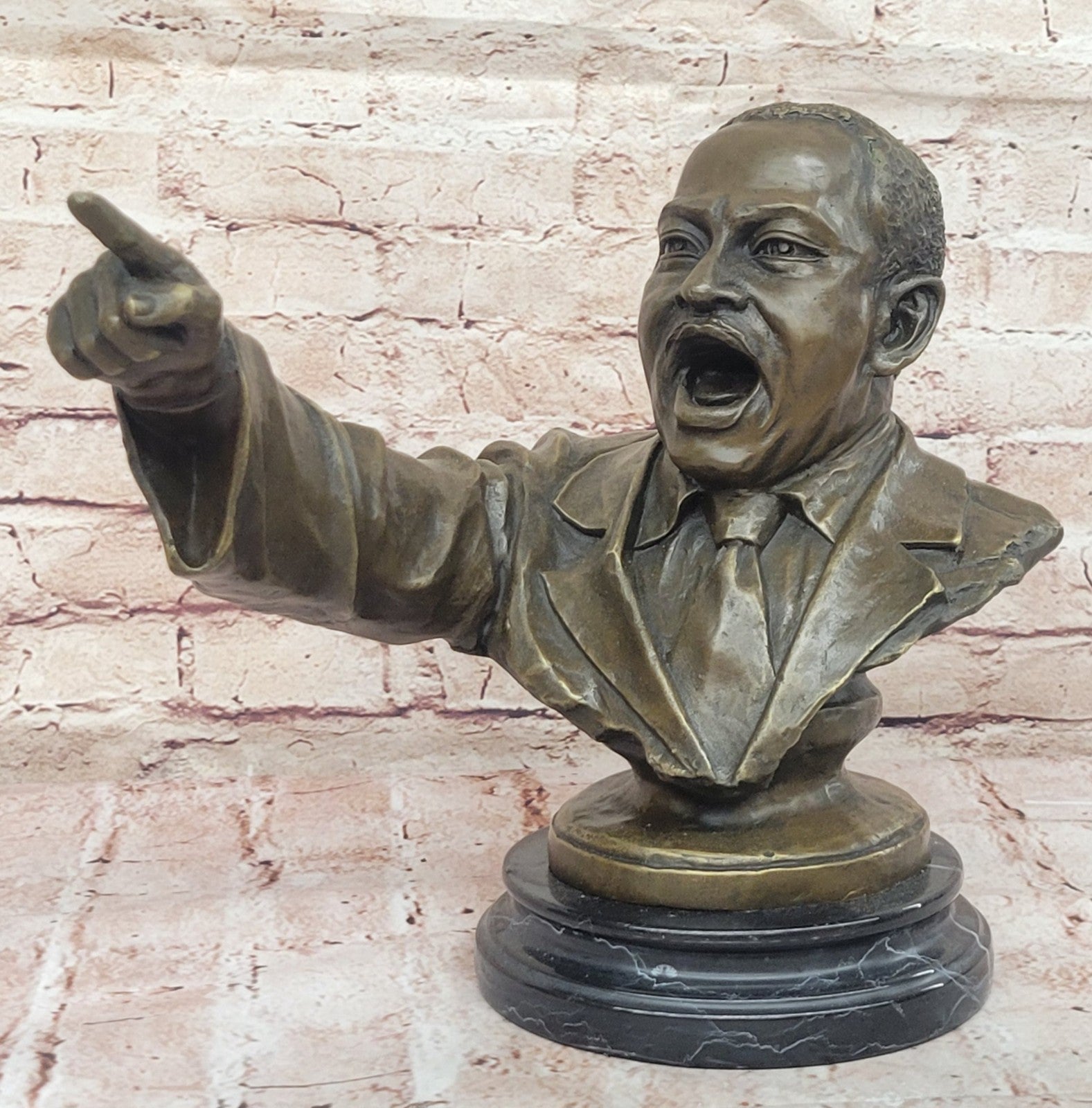 Golden Legacy Hand Made Bronze of Martin Luther King Jr. Home/Office Decor Figure