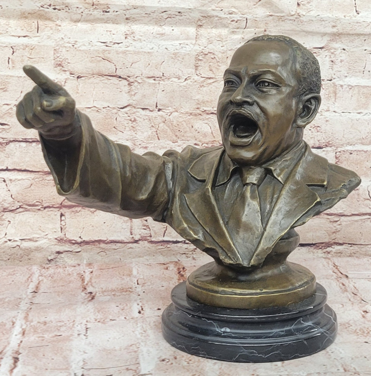 Golden Legacy Hand Made Bronze of Martin Luther King Jr. Home/Office Decor Figure
