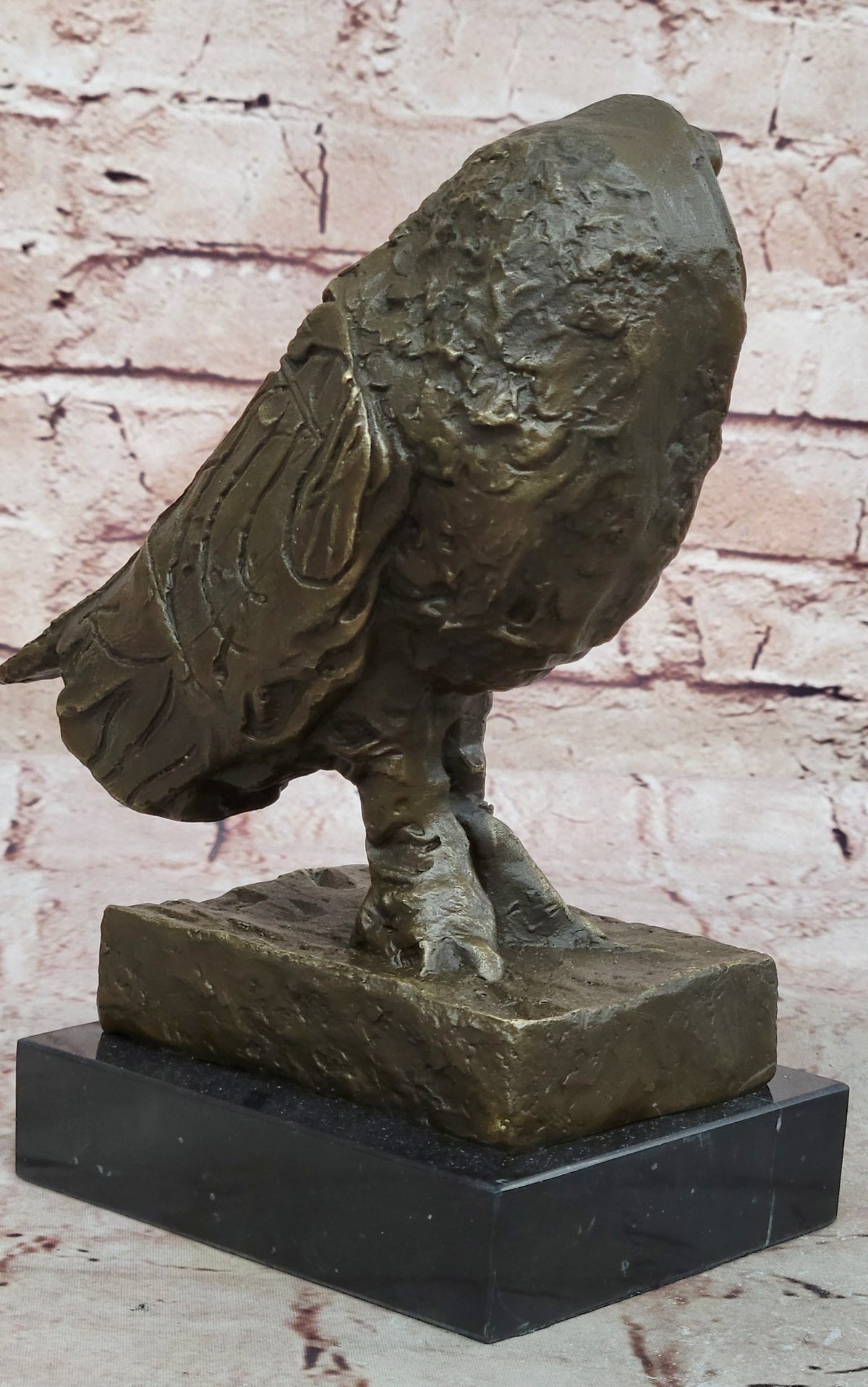 Handcrafted bronze sculpture Decor Home Marble Owl Art Modern Abstract picasso