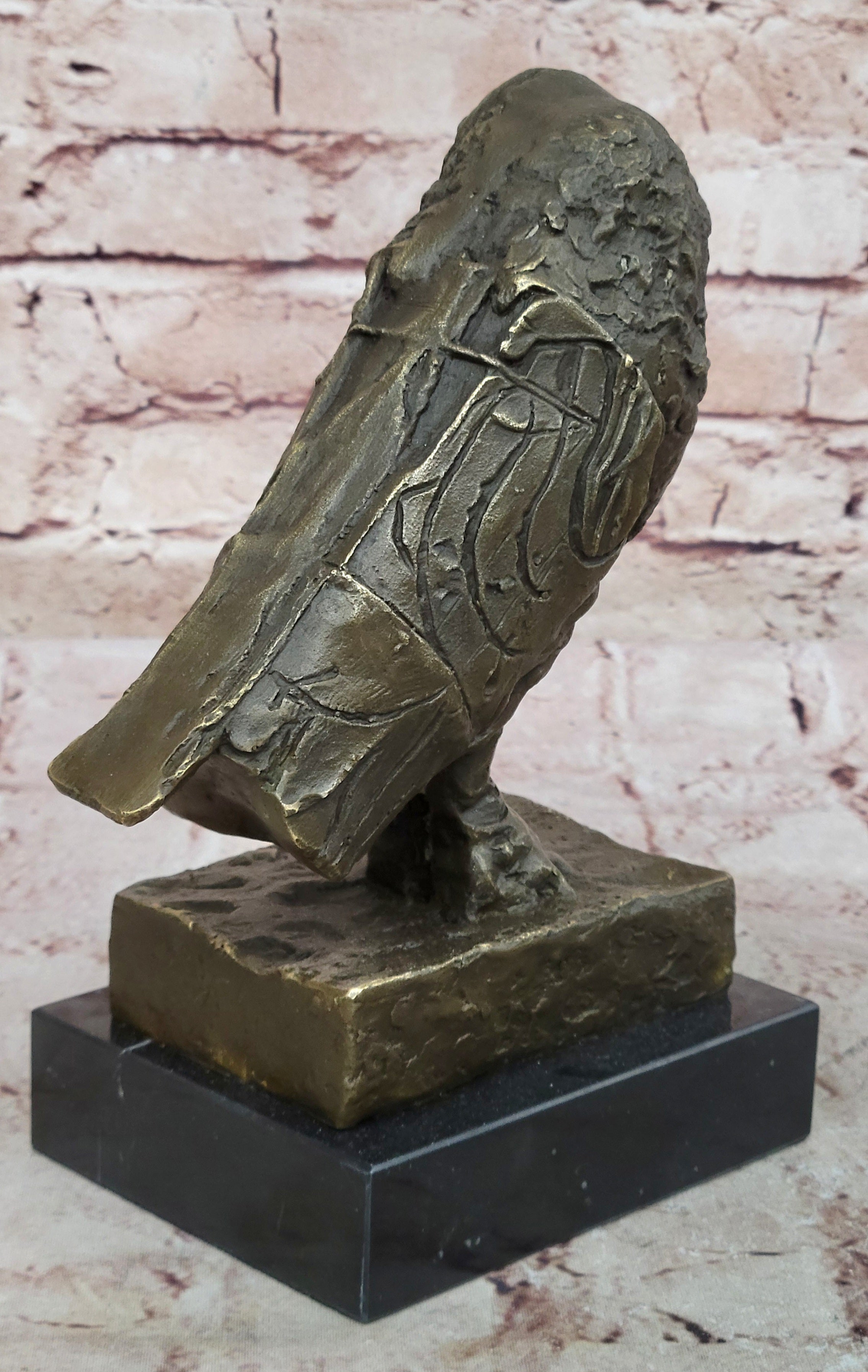 Handcrafted bronze sculpture Decor Home Marble Owl Art Modern Abstract picasso