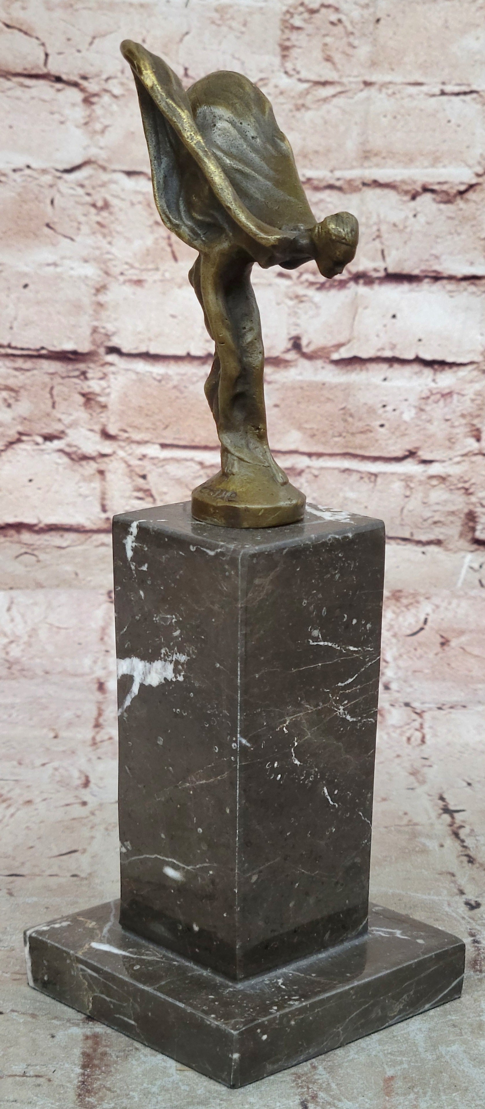 SPIRIT OF ECSTASY ROLLS ROYCE Handcrafted Art Bronze Sculpture Statue Figurine