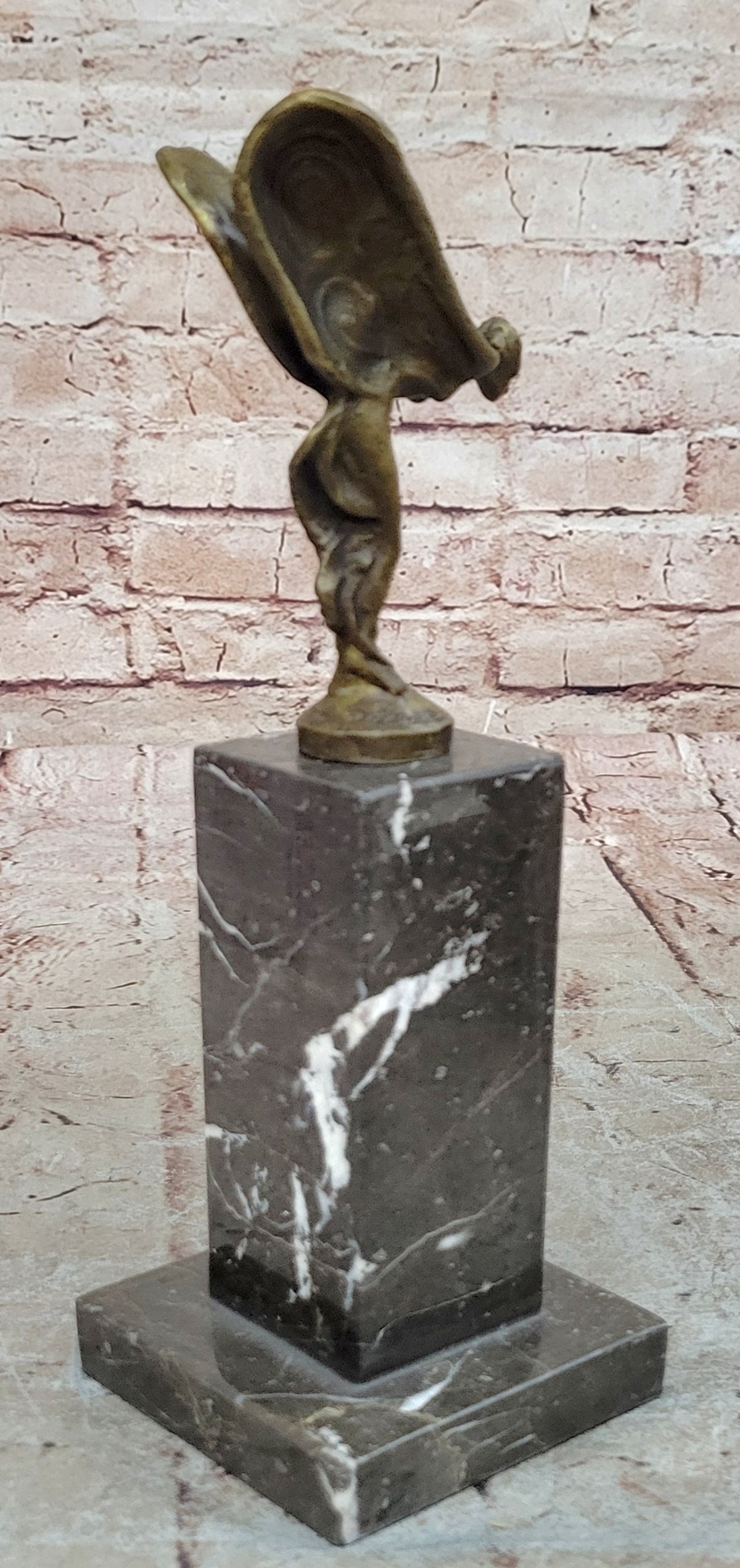 SPIRIT OF ECSTASY ROLLS ROYCE Handcrafted Art Bronze Sculpture Statue Figurine