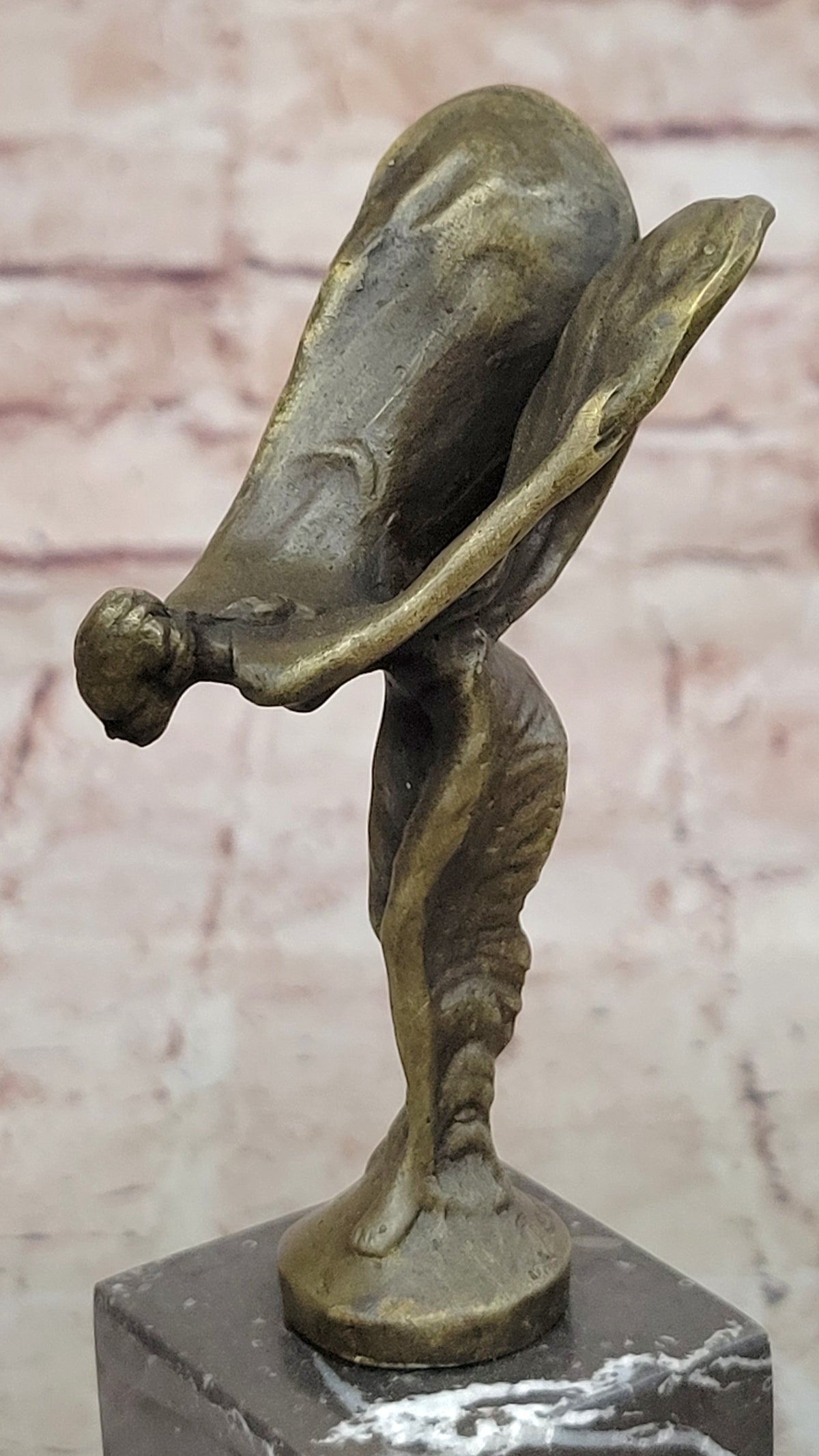 SPIRIT OF ECSTASY ROLLS ROYCE Handcrafted Art Bronze Sculpture Statue Figurine