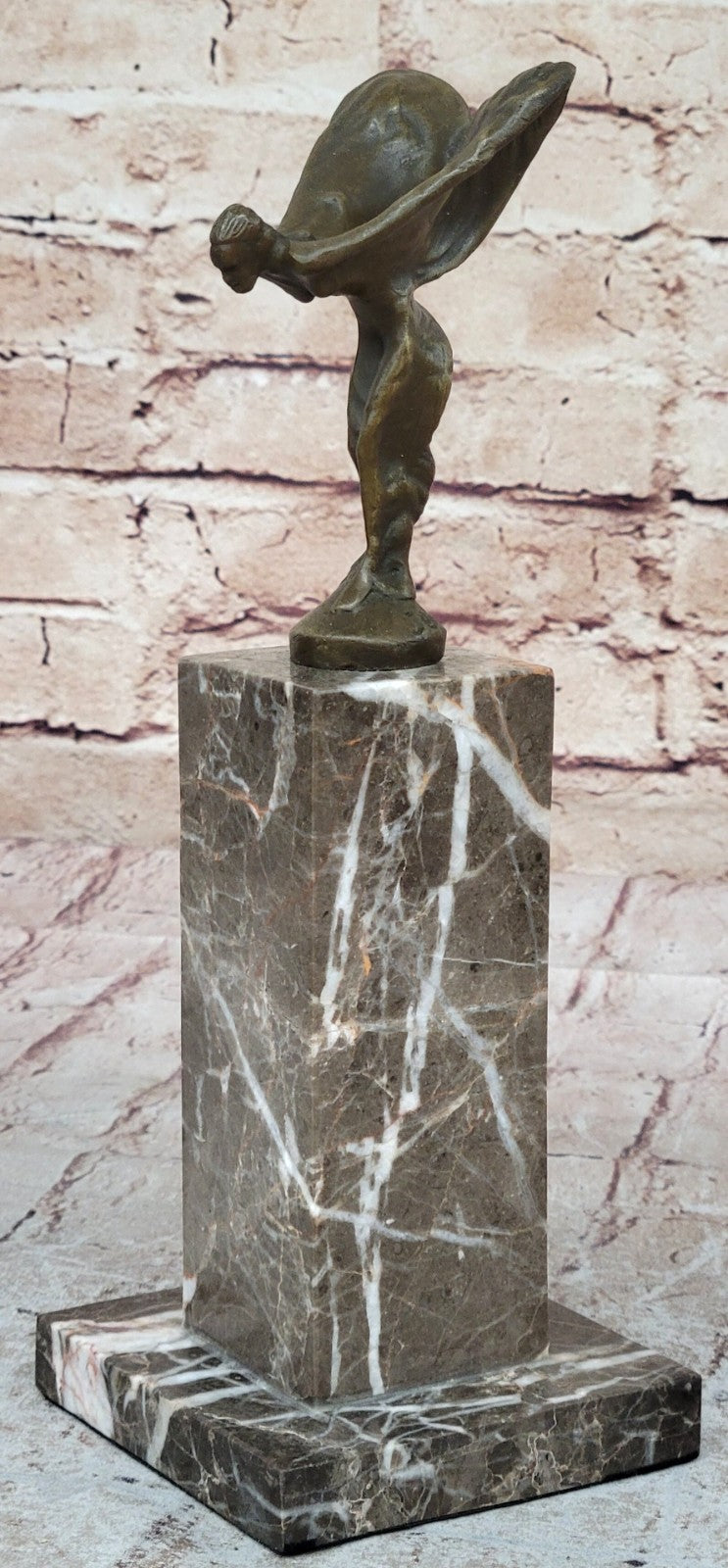 SPIRIT OF ECSTASY ROLLS ROYCE Handcrafted Art Bronze Sculpture Statue Figurine