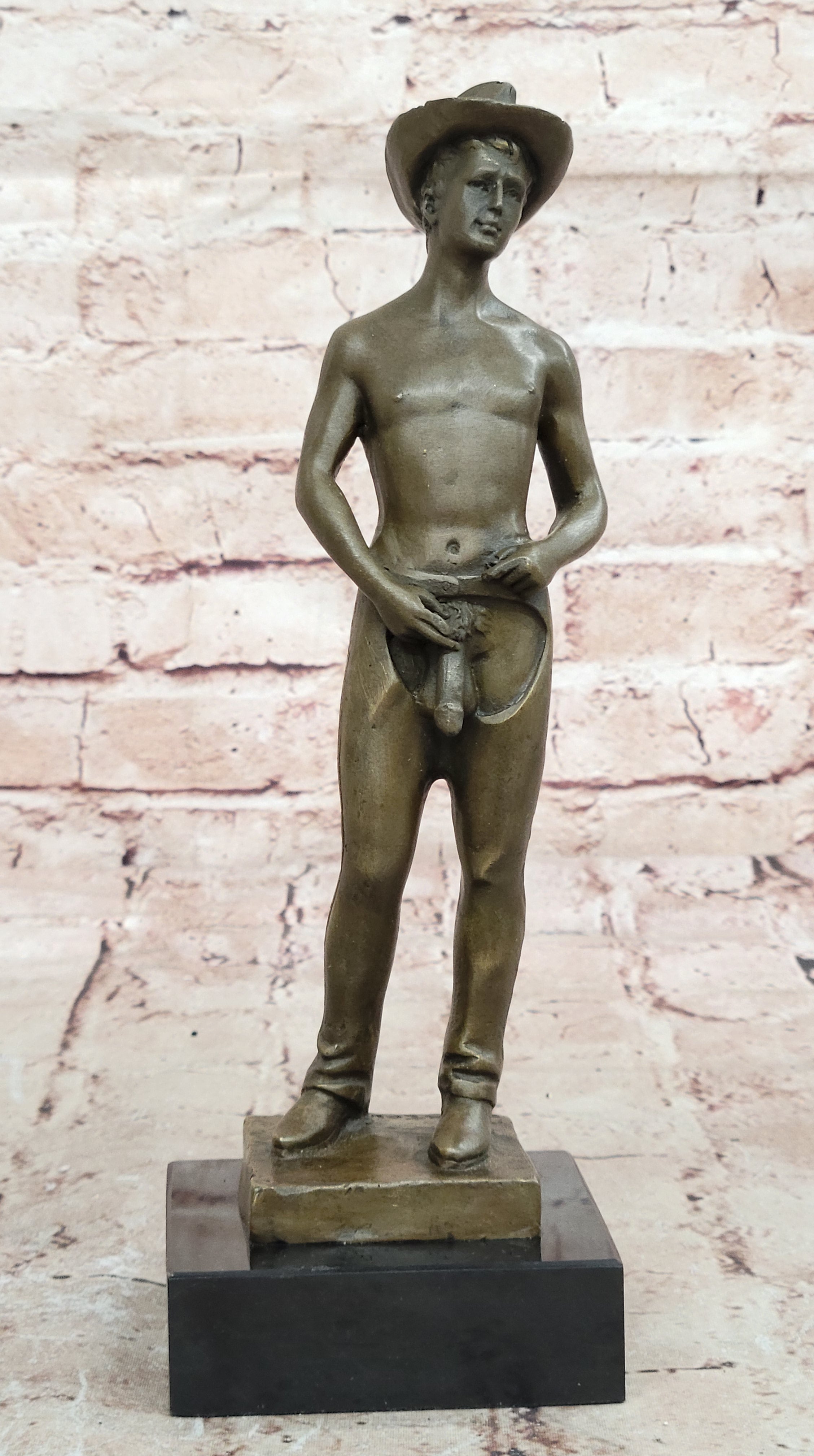 Nick Mario Handcrafted Bronze Sculpture Original Signed Artist Nude Figurine