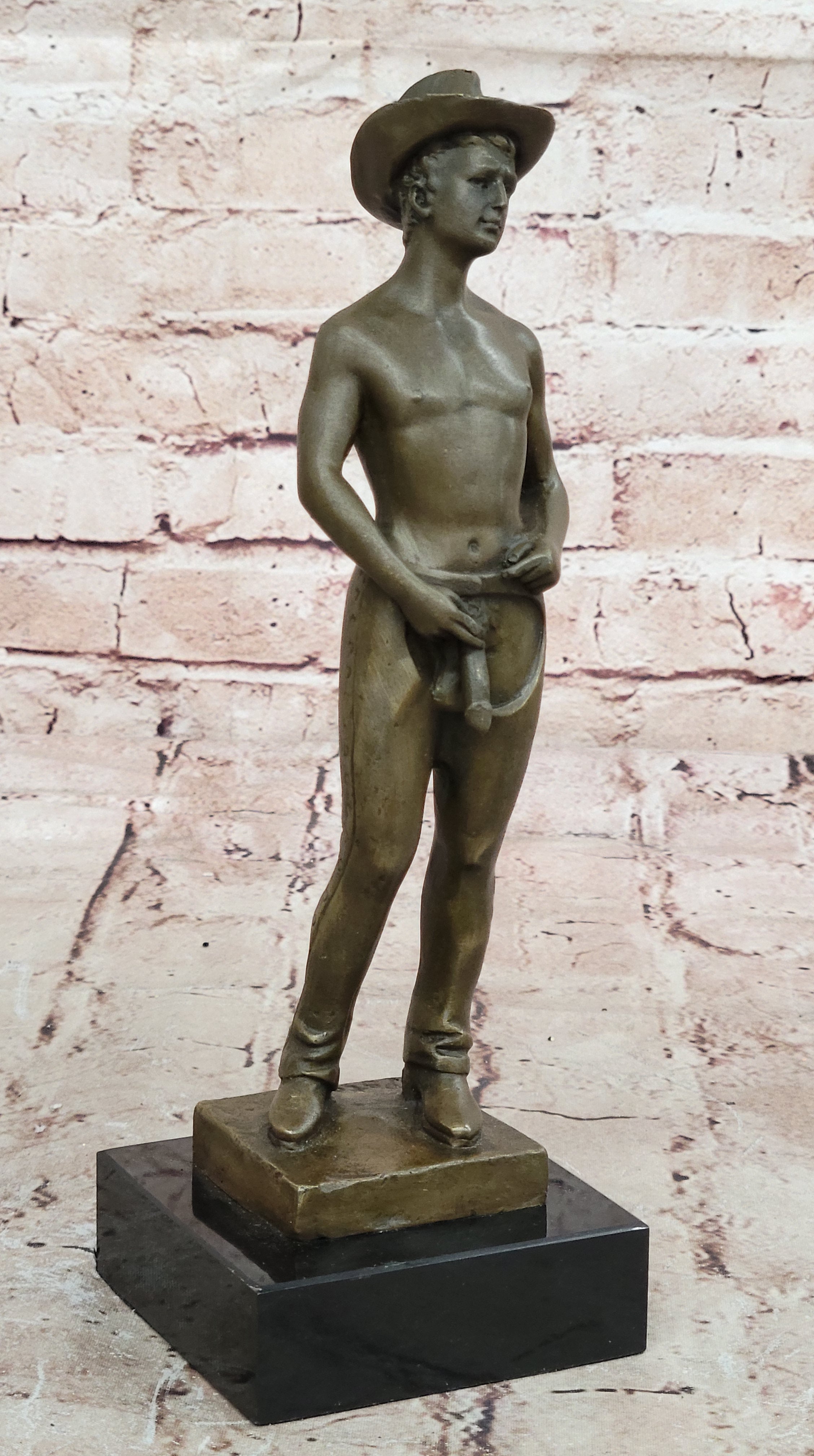 Nick Mario Handcrafted Bronze Sculpture Original Signed Artist Nude Figurine