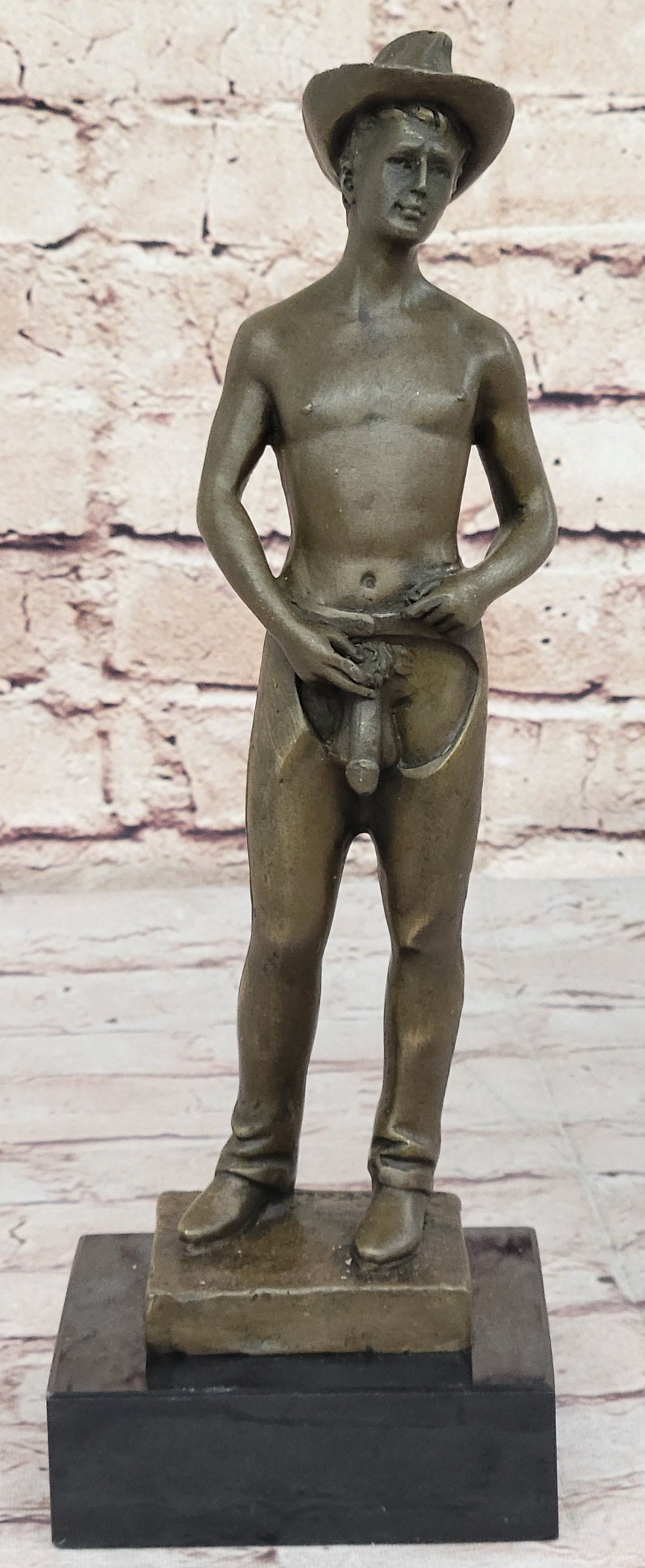 Nick Mario Handcrafted Bronze Sculpture Original Signed Artist Nude Figurine