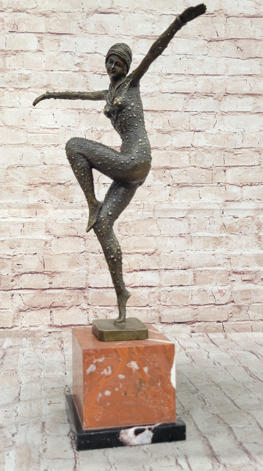 Handcrafted bronze sculpture SALE Chiparus By Dancer Lovely Figurine Figure Sale