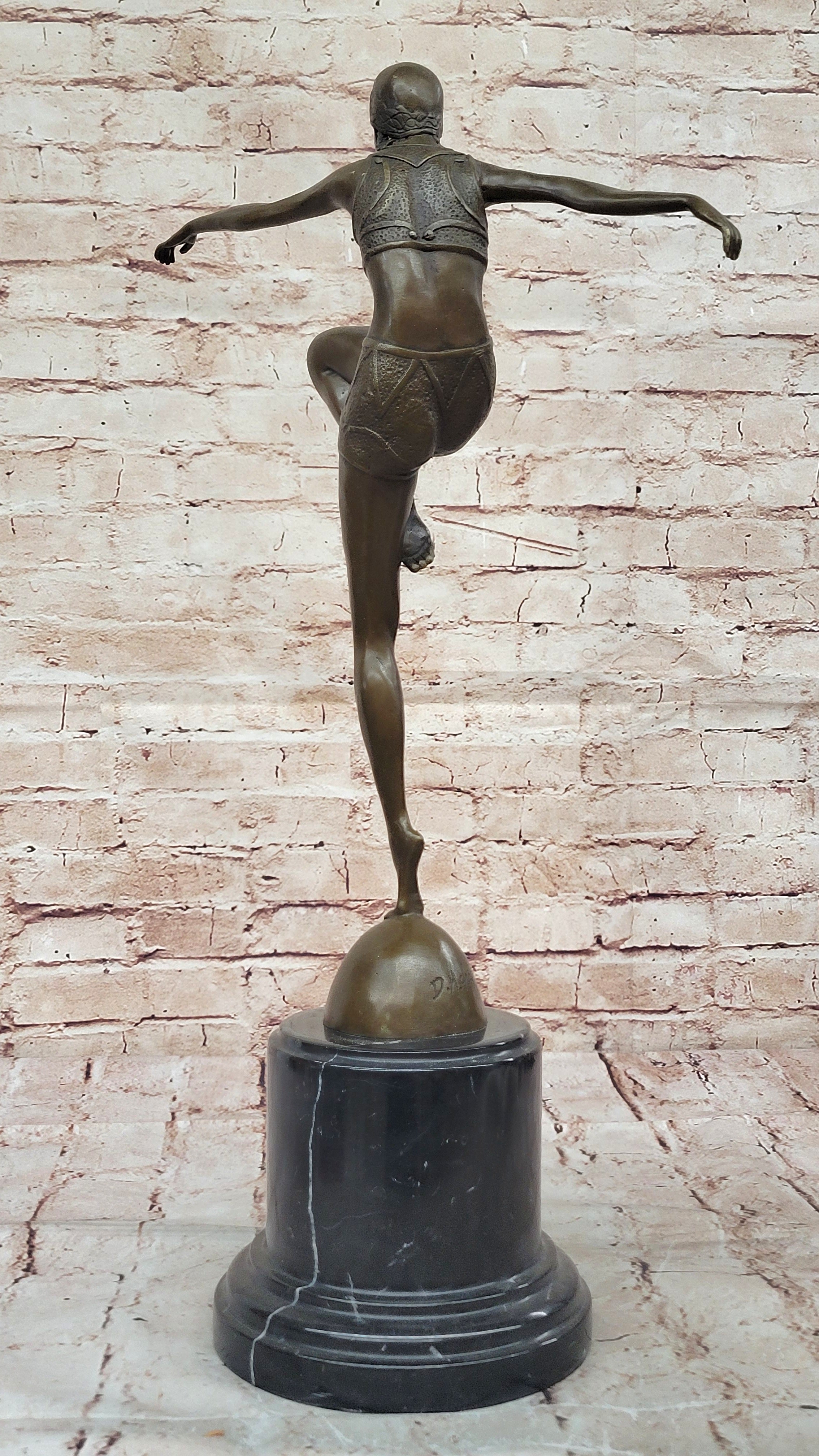 Genuine 100% Solid Bronze Gorgeous Female Woman Dancer by Chiparus Gift