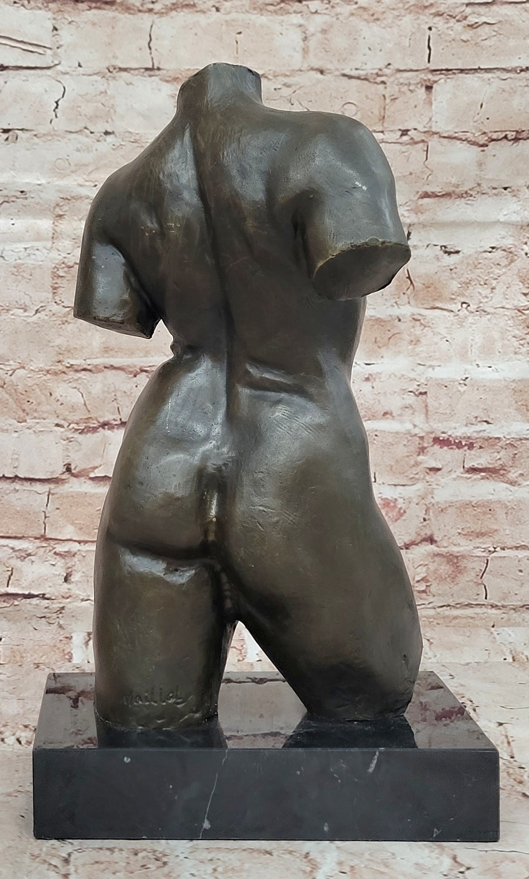 Hot Cast Handcrafted Maillol Female Nude Bronze Sculpture Statue Home Decor