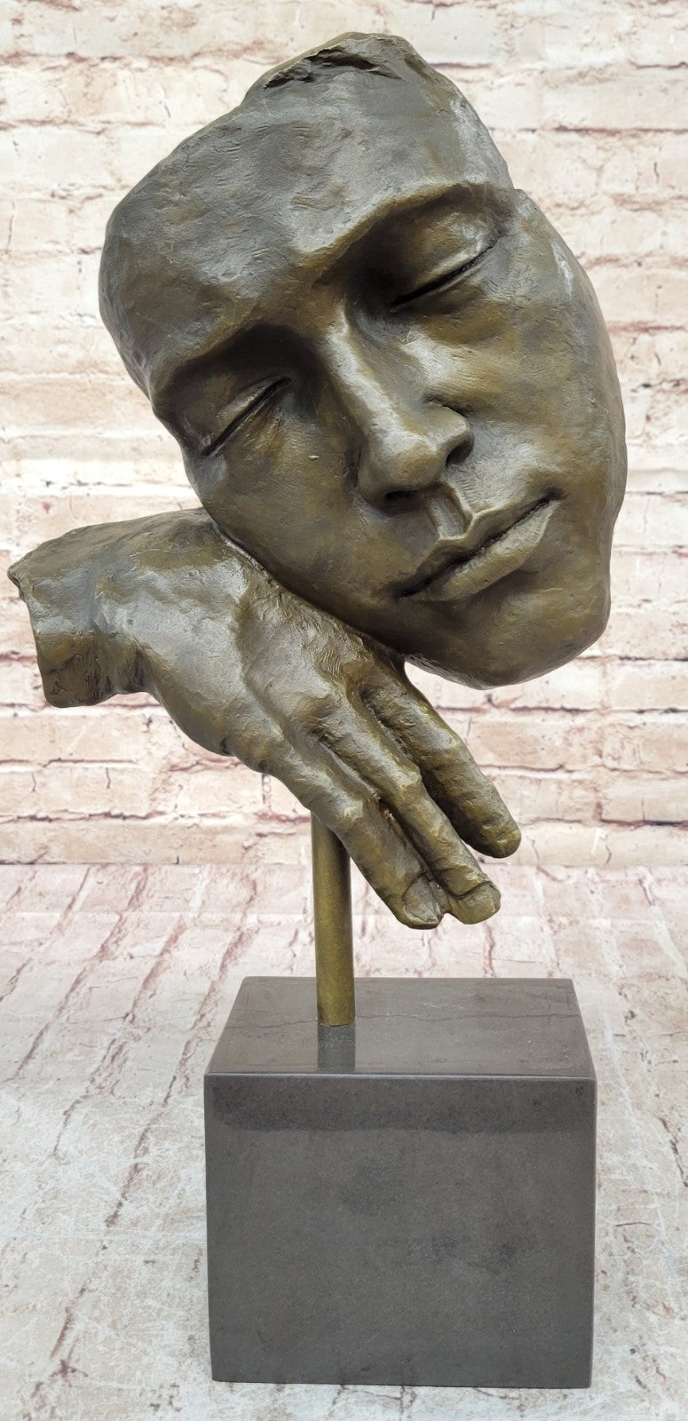 SALVADOR DALI HOMMAGE - BRONZE SCULPTURE - THE RELAXING- STILLNESS -100 % BRONZE