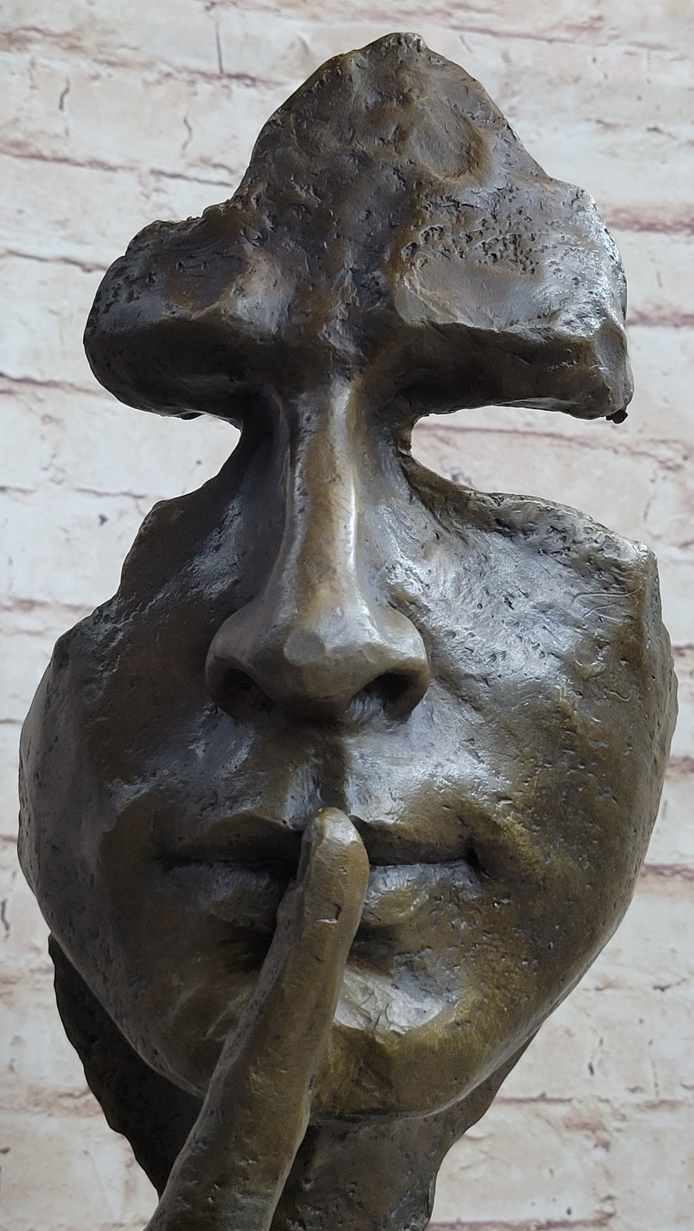 Statue/sculpture art déco/art nouveau Bronze Dali "Le Silence" Hot Cast Sale