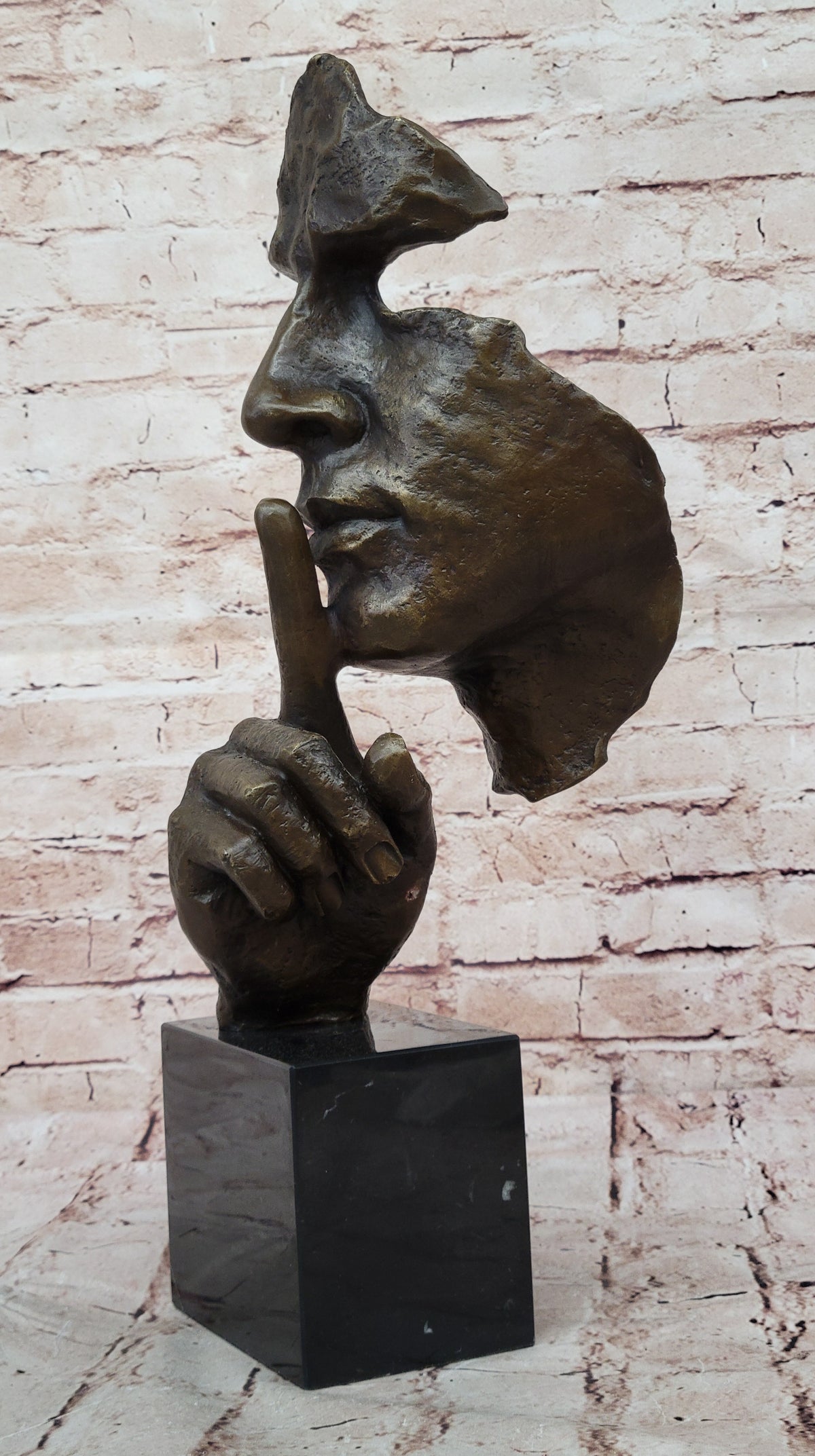 Statue/sculpture art déco/art nouveau Bronze Dali "Le Silence" Hot Cast Sale