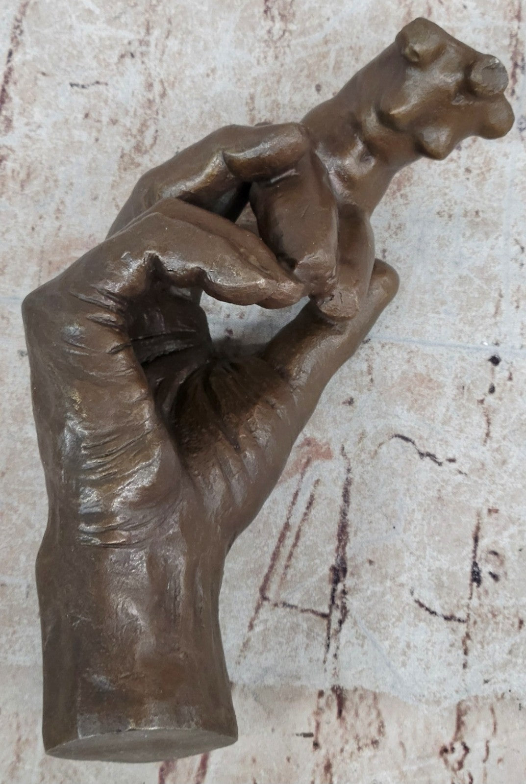 Rodin`s Masterpiece - The Creation Bronze Sculpture Handcrafted Figurine Sale