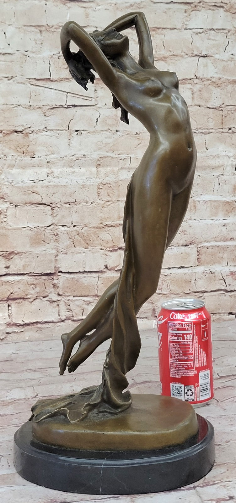 Nude Female Woman Lady Bronze Sculpture Figurine Hot Cast Home Office Decor