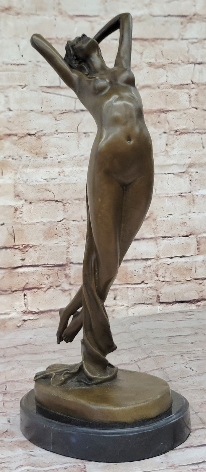 Nude Female Woman Lady Bronze Sculpture Figurine Hot Cast Home Office Decor