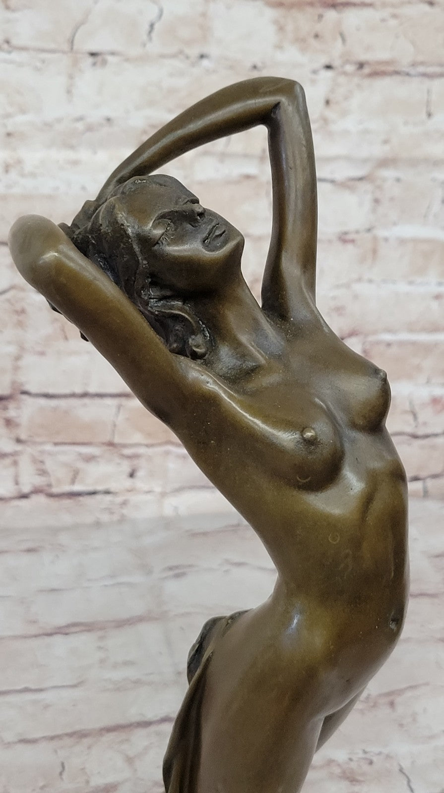 Nude Female Woman Lady Bronze Sculpture Figurine Hot Cast Home Office Decor