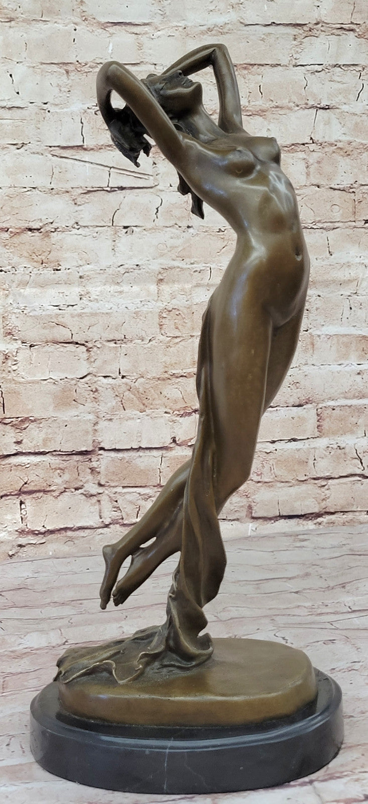 Nude Female Woman Lady Bronze Sculpture Figurine Hot Cast Home Office Decor