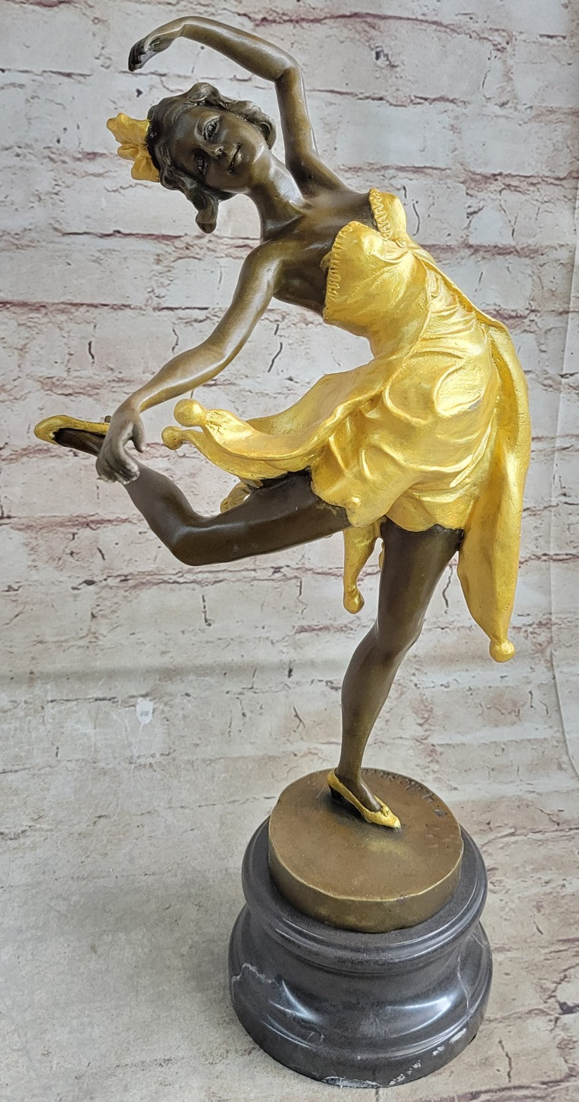 Lady Dancer Bronze Statue by CHIPARUS Sculpture Large Figurine Art Deco Sale