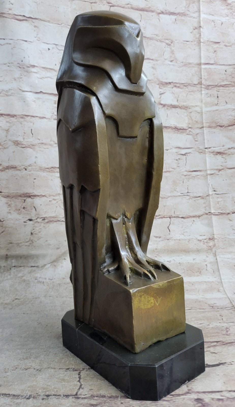 Abstract Modern Art Salvador Dali Bird Exotic Owl Wildlife Bronze Sculpture