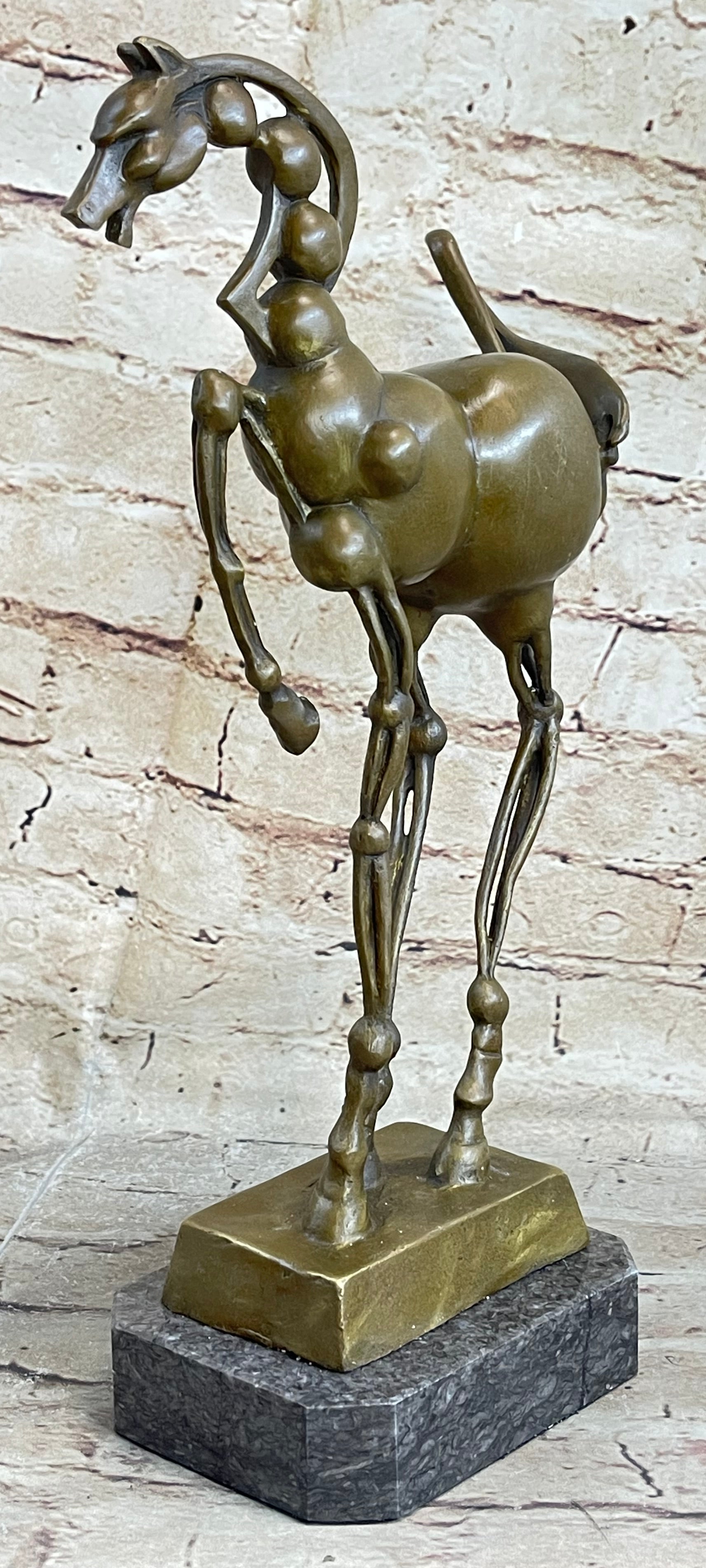 Bronze Sculpture Hot Cast by Lost wax Method Picasso Horse Stallion Figurine Art