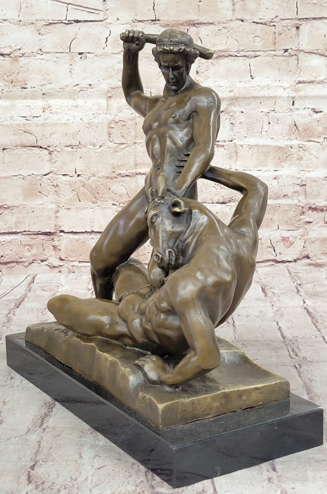 Theseus Slaying the Minotaur | French | The Metropolitan Museum of Art Figurine