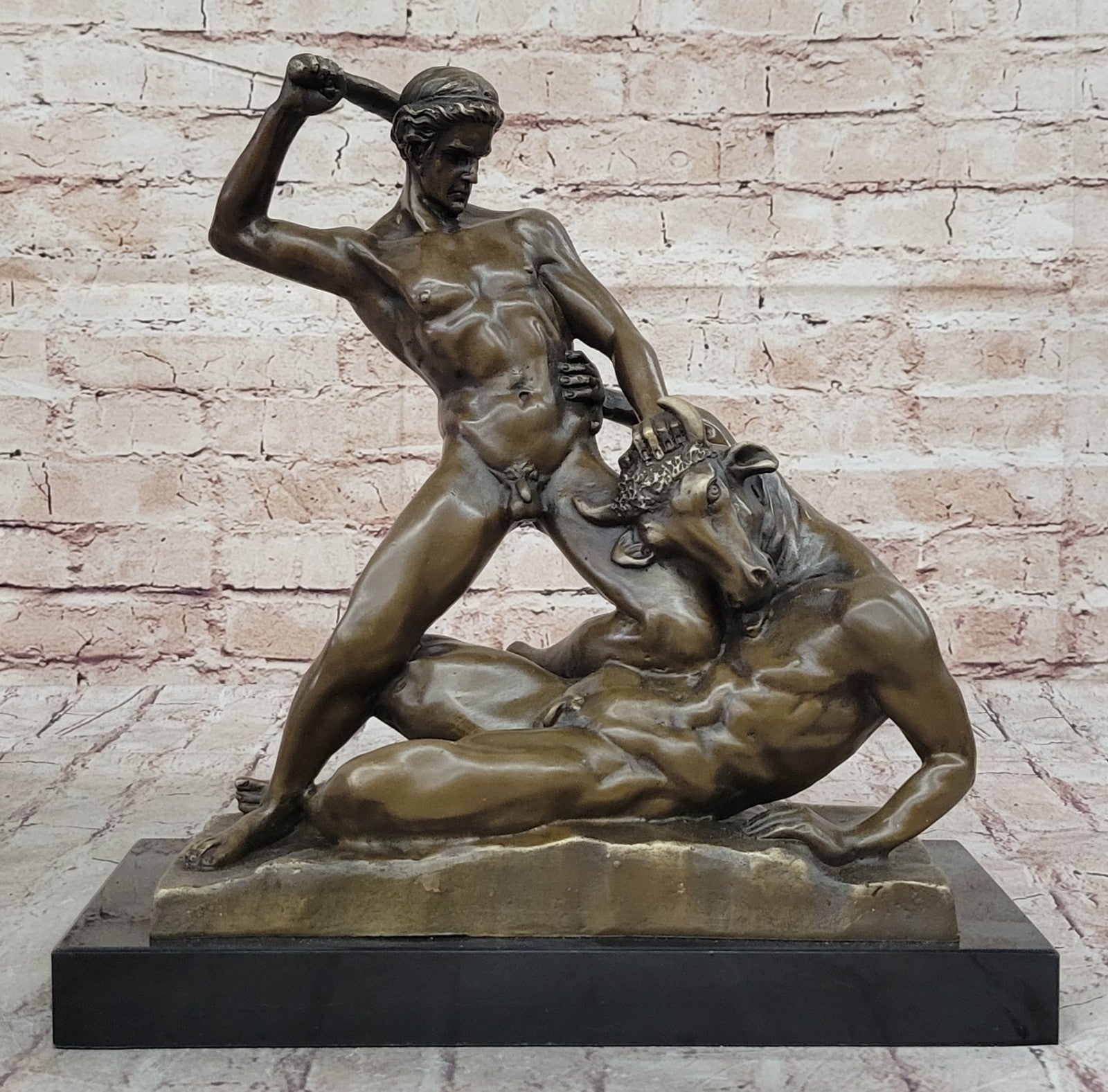 Theseus Slaying the Minotaur | French | The Metropolitan Museum of Art Figurine