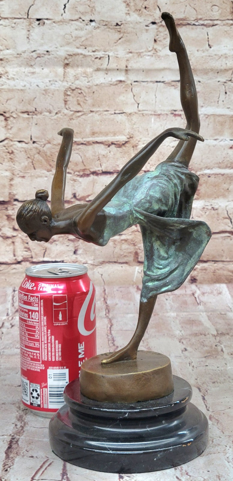 Original Artwork by Aldo Vitaleh: Handmade Ballerina Bronze Sculpture for Home Decor