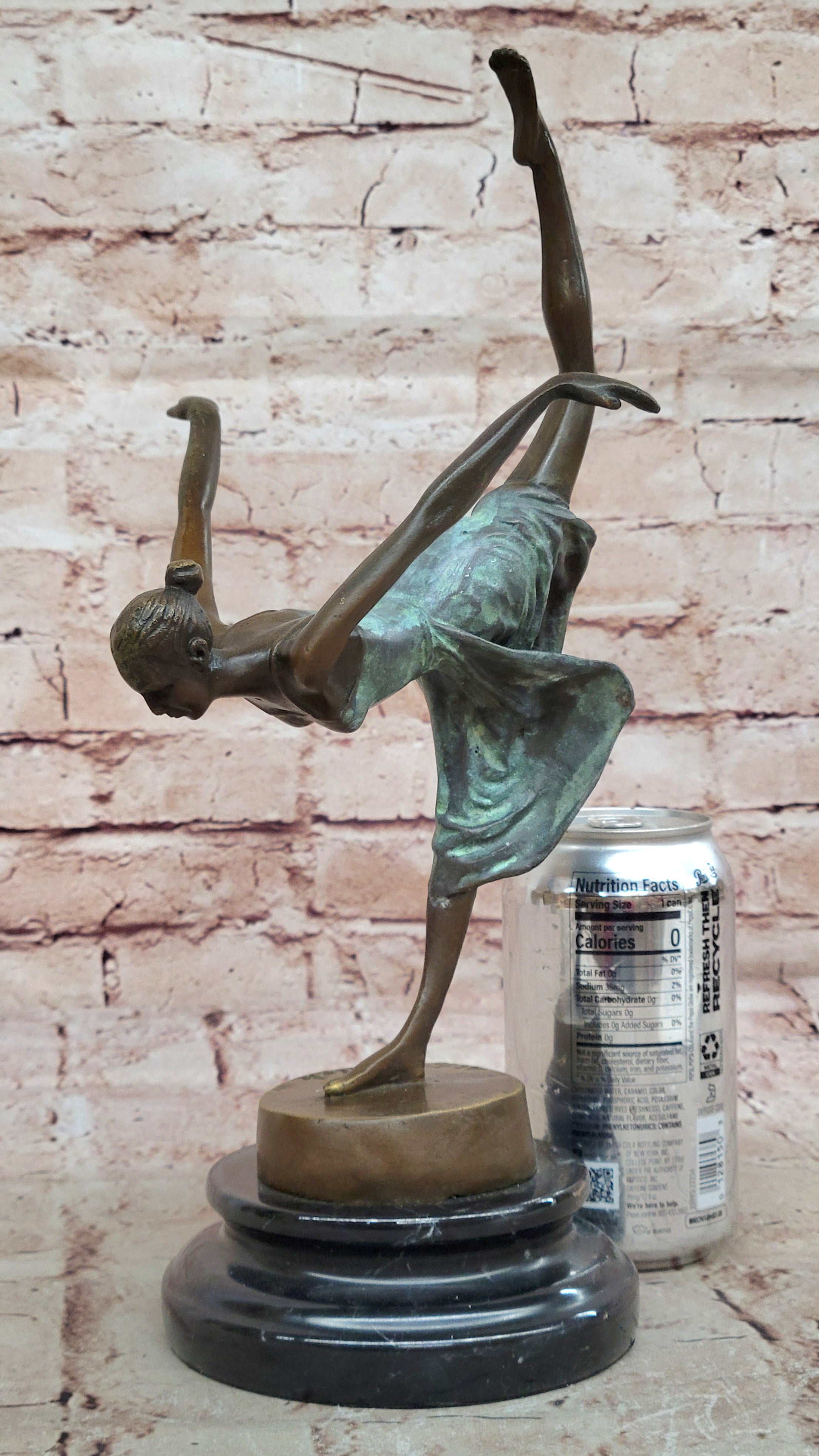 Original Artwork by Aldo Vitaleh: Handmade Ballerina Bronze Sculpture for Home Decor