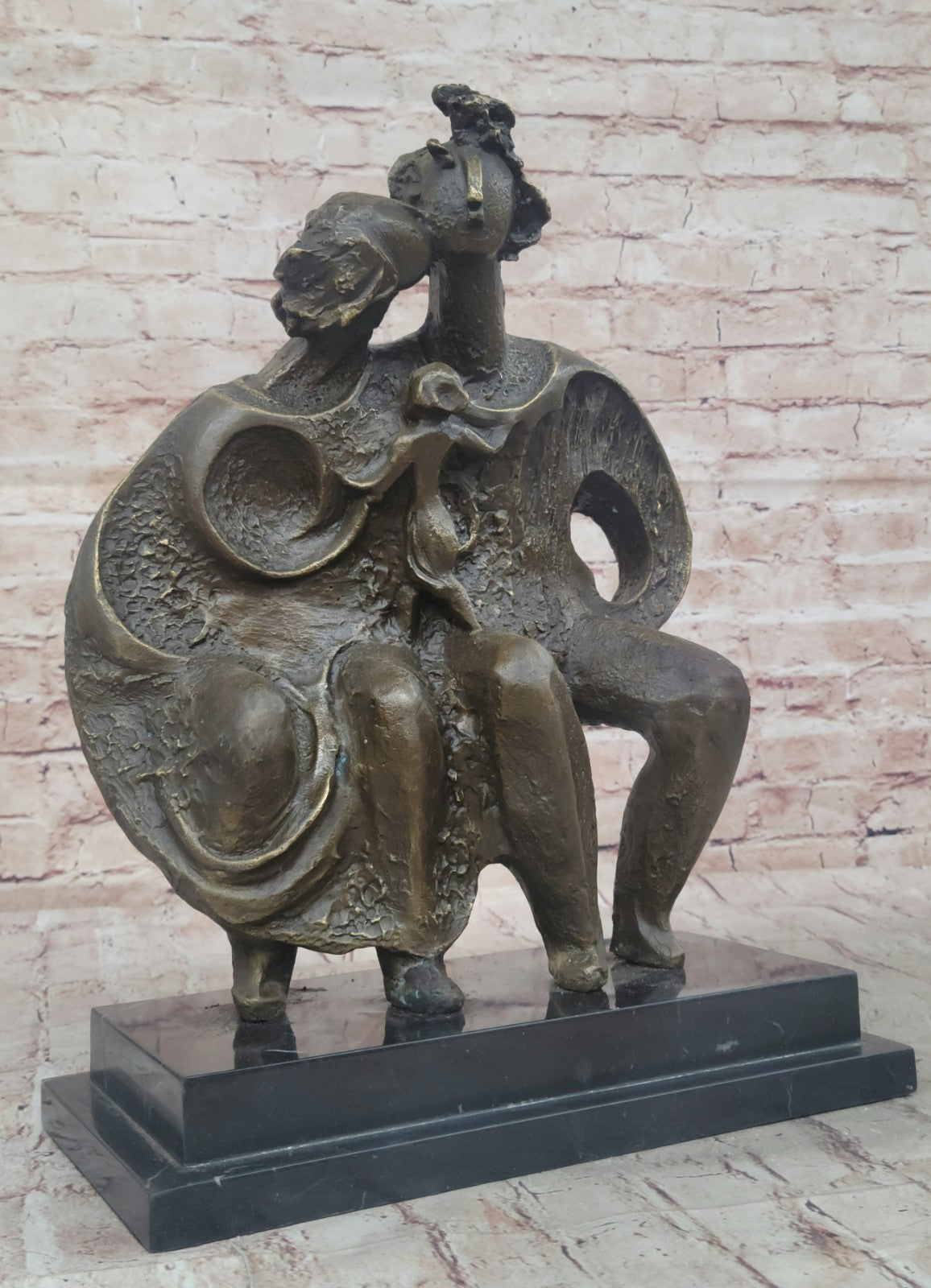 Handcrafted bronze sculpture SALE Abstract Art Modern Group Family Dali Artwork