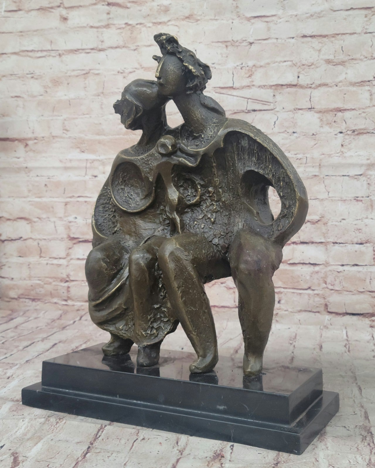 Handcrafted bronze sculpture SALE Abstract Art Modern Group Family Dali Artwork