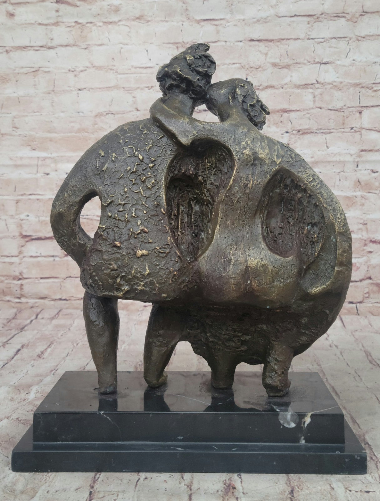 Handcrafted bronze sculpture SALE Abstract Art Modern Group Family Dali Artwork