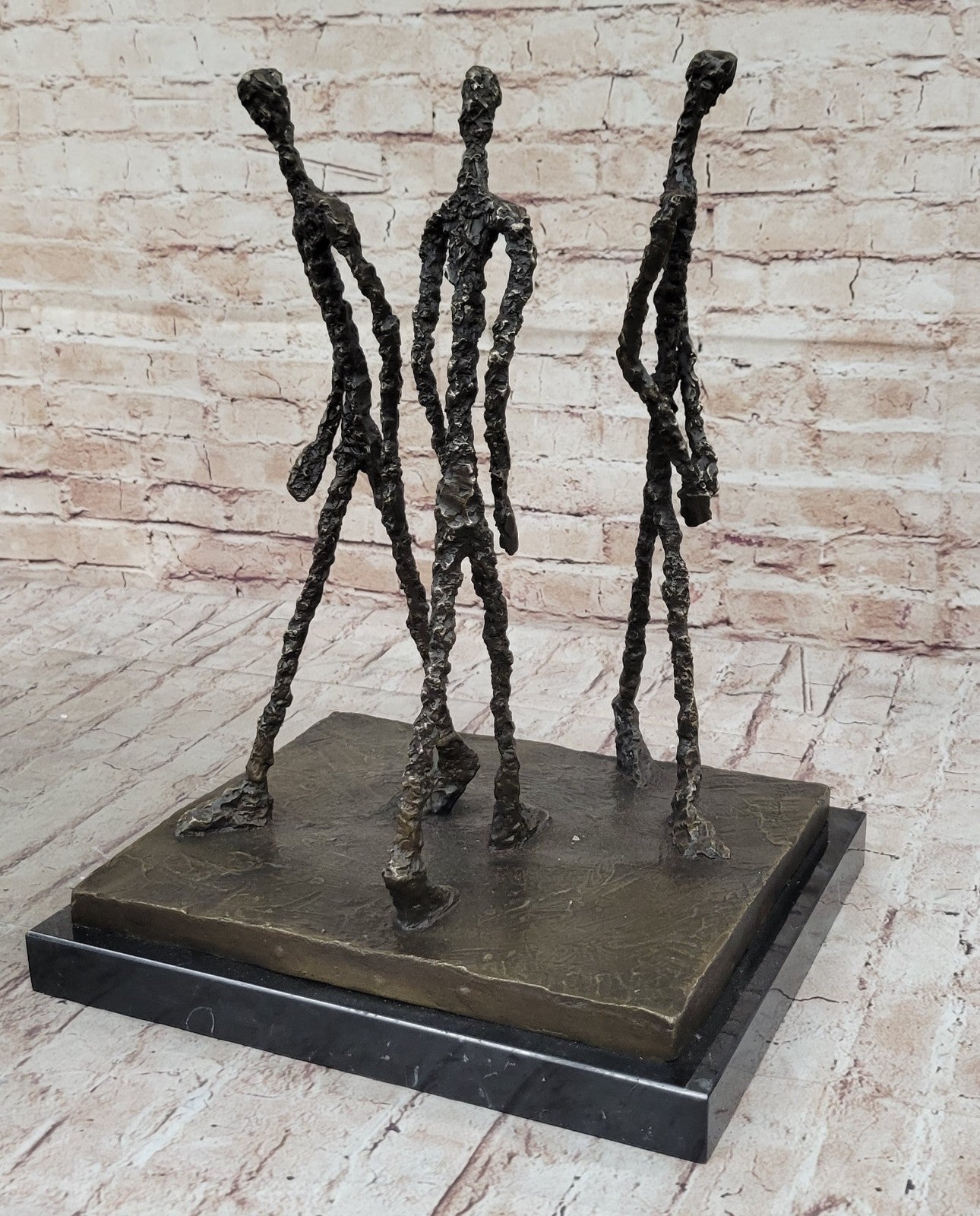 Modern Bronze Sculpture Abstract Figurine – Large Home & Office Decor