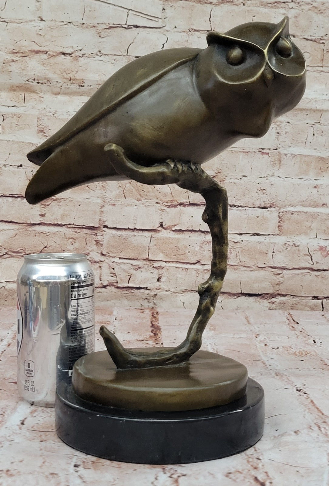 Handcrafted bronze sculpture SALE Milo By Handcrafted Owl Art Modern Abstract