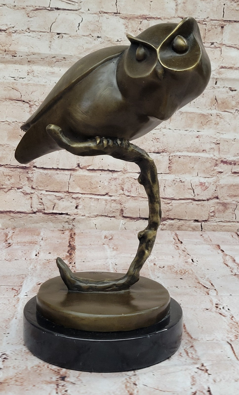 Handcrafted bronze sculpture SALE Milo By Handcrafted Owl Art Modern Abstract