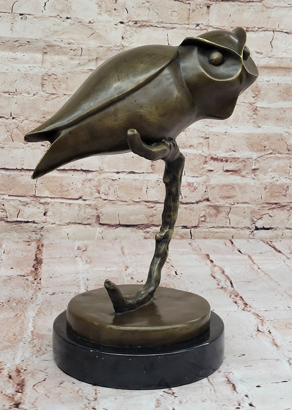 Handcrafted bronze sculpture SALE Milo By Handcrafted Owl Art Modern Abstract