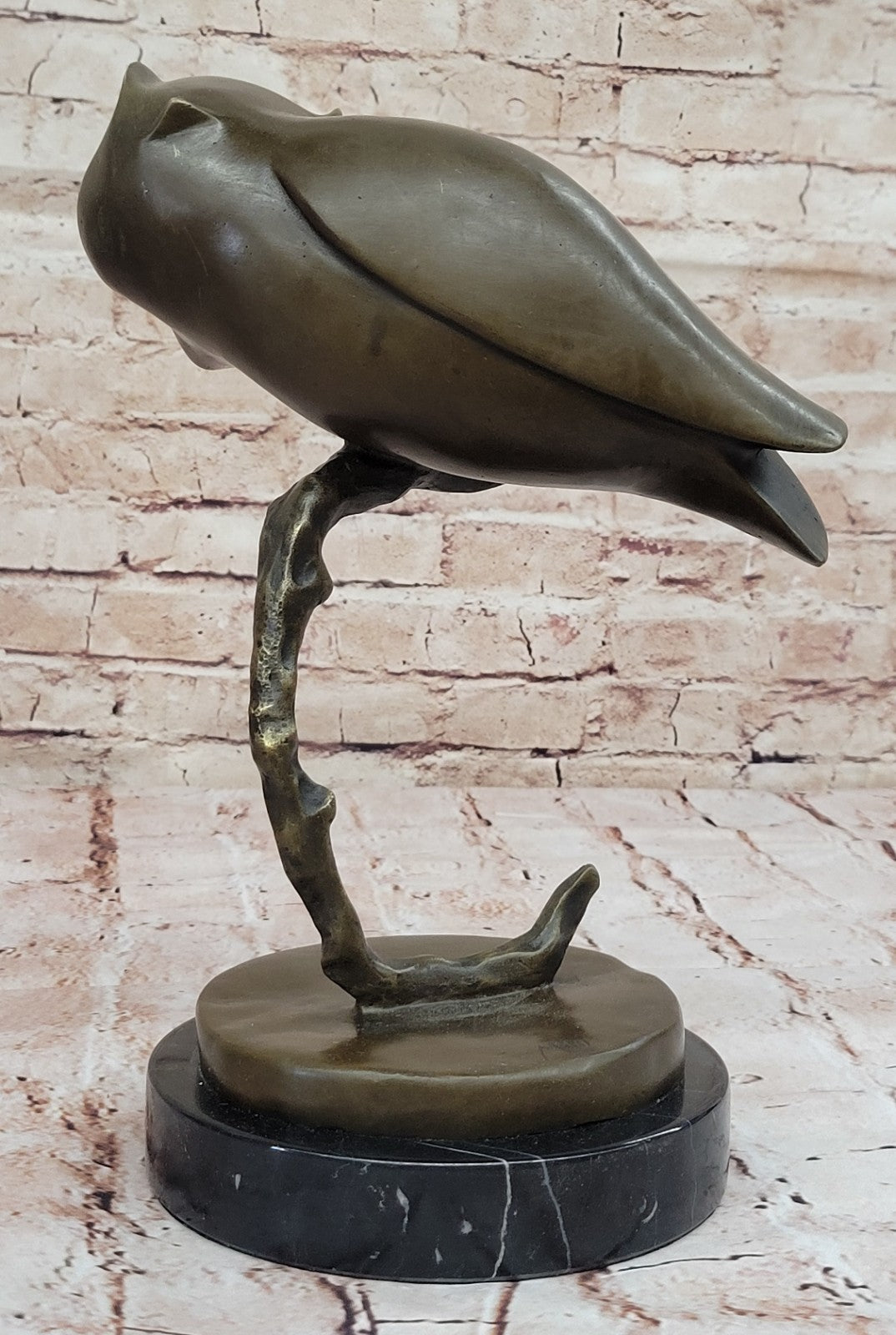 Handcrafted bronze sculpture SALE Milo By Handcrafted Owl Art Modern Abstract