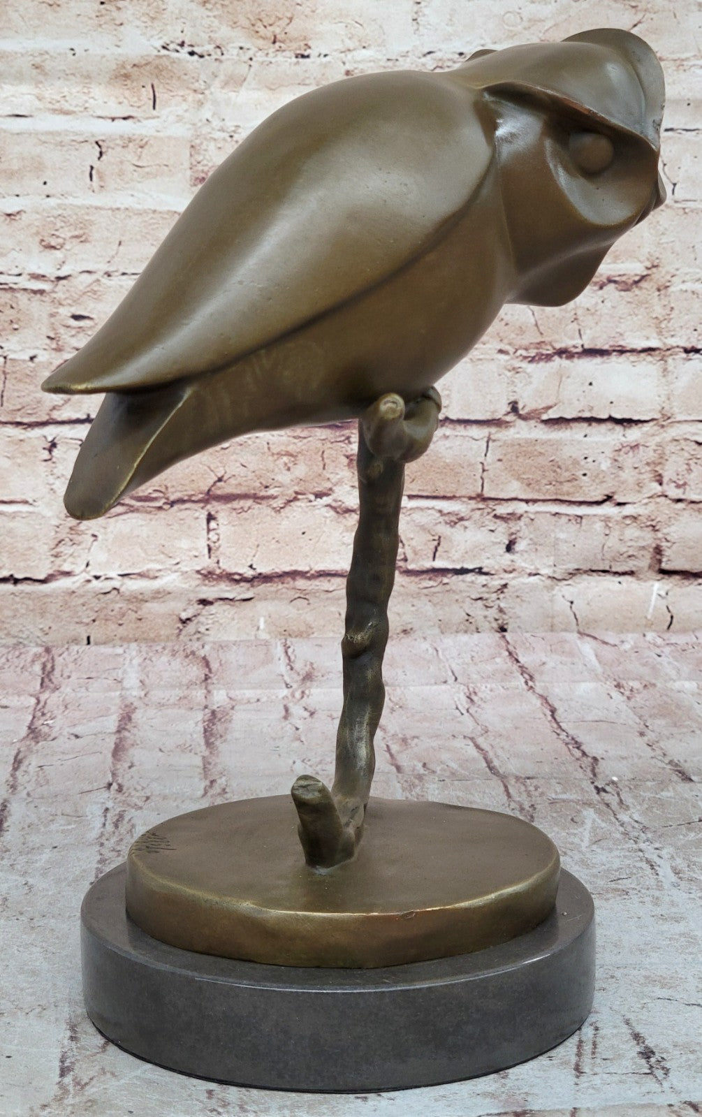 Handcrafted bronze sculpture SALE Milo By Handcrafted Owl Art Modern Abstract